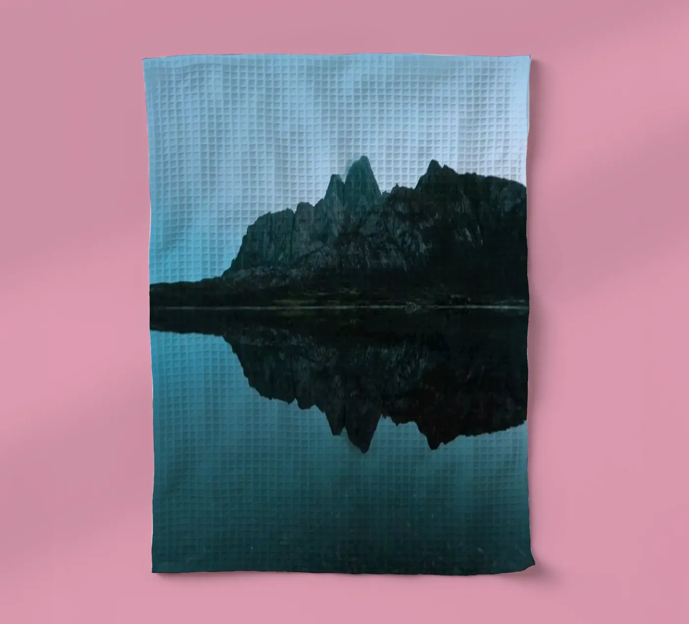 Mountain Reflection tea towel by Fjöllart