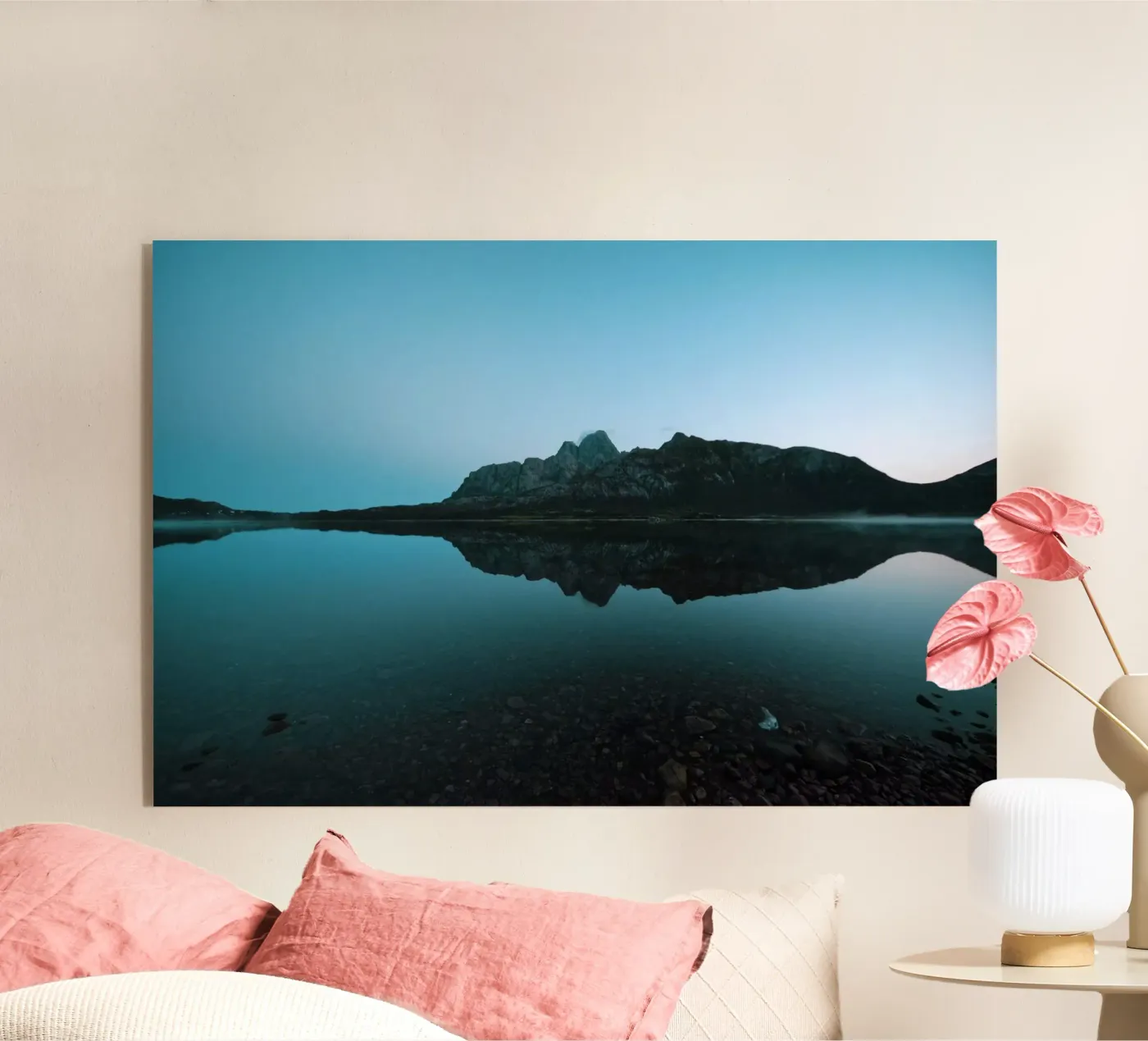 Mountain Reflection acryl van Fjöllart