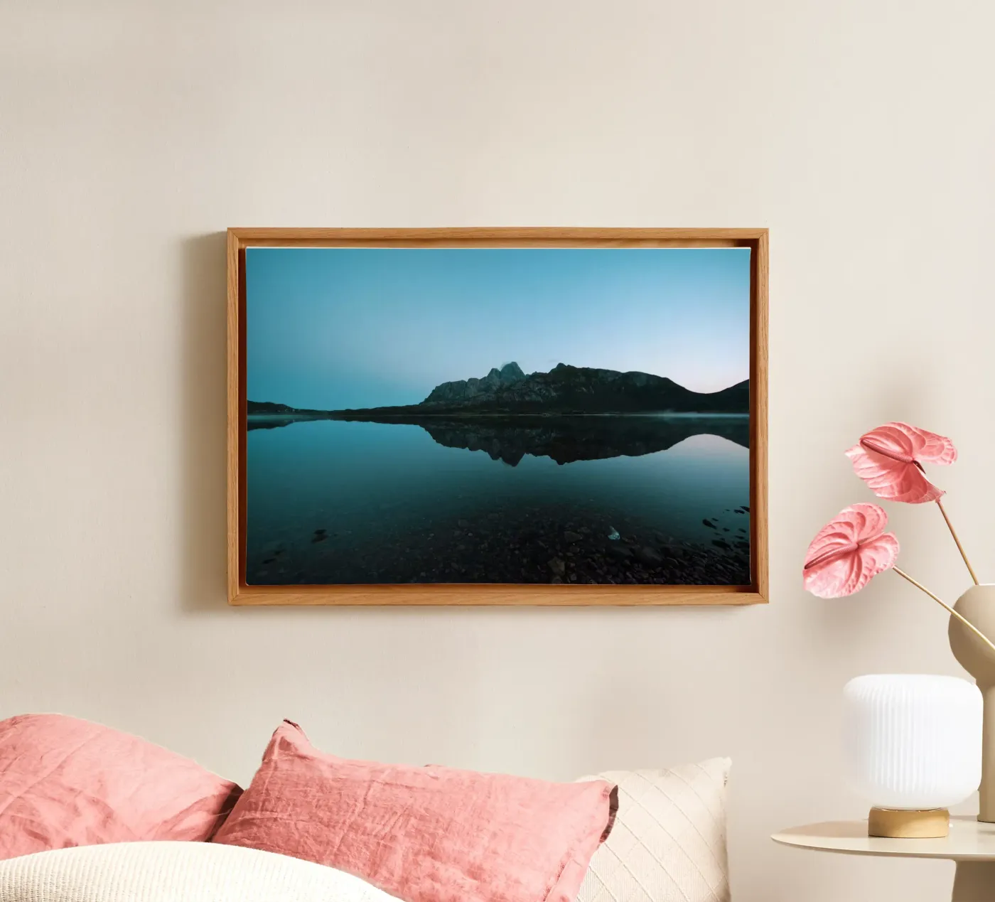 Mountain Reflection tela da Fjöllart