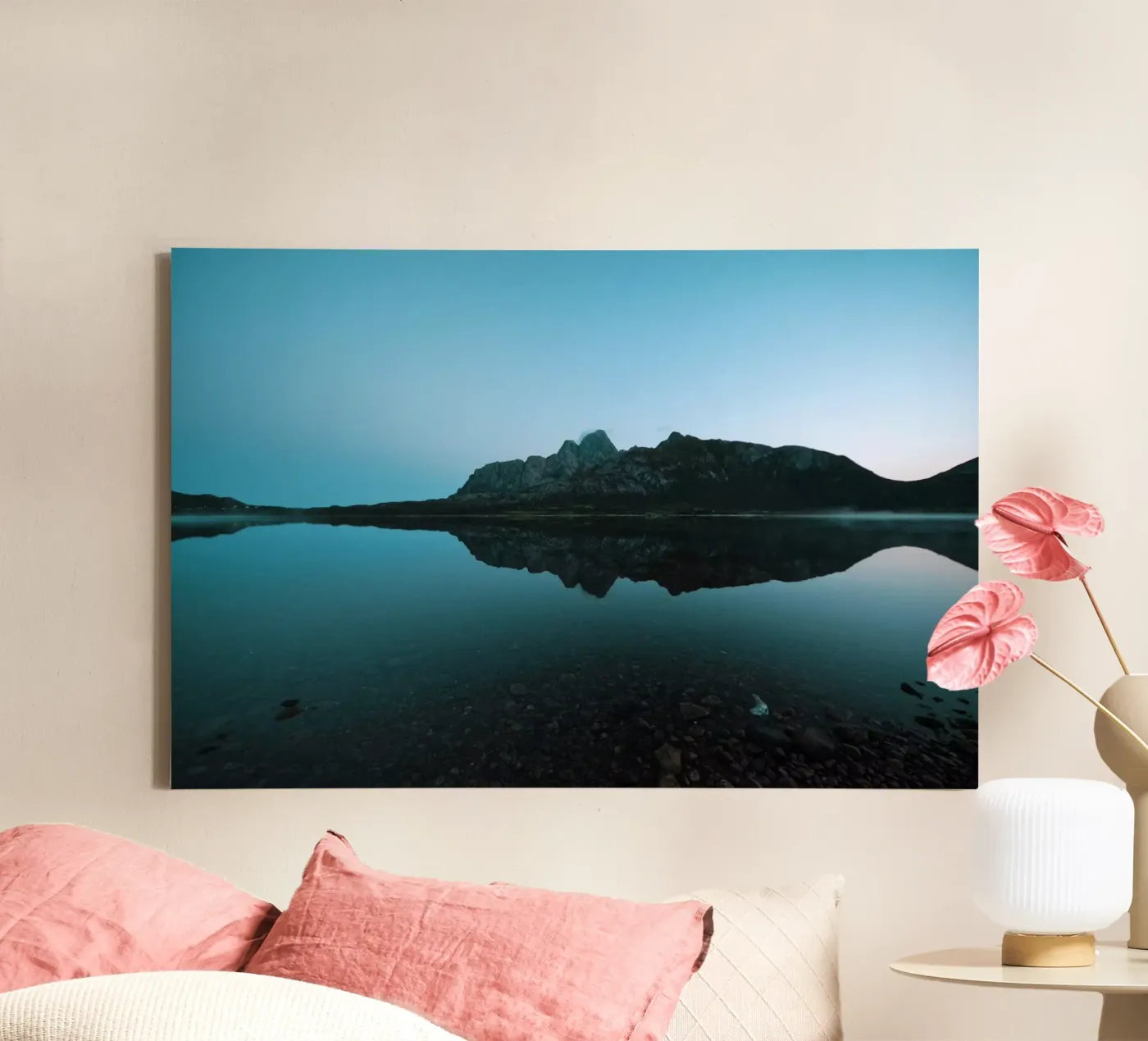 Mountain Reflection tela da Fjöllart