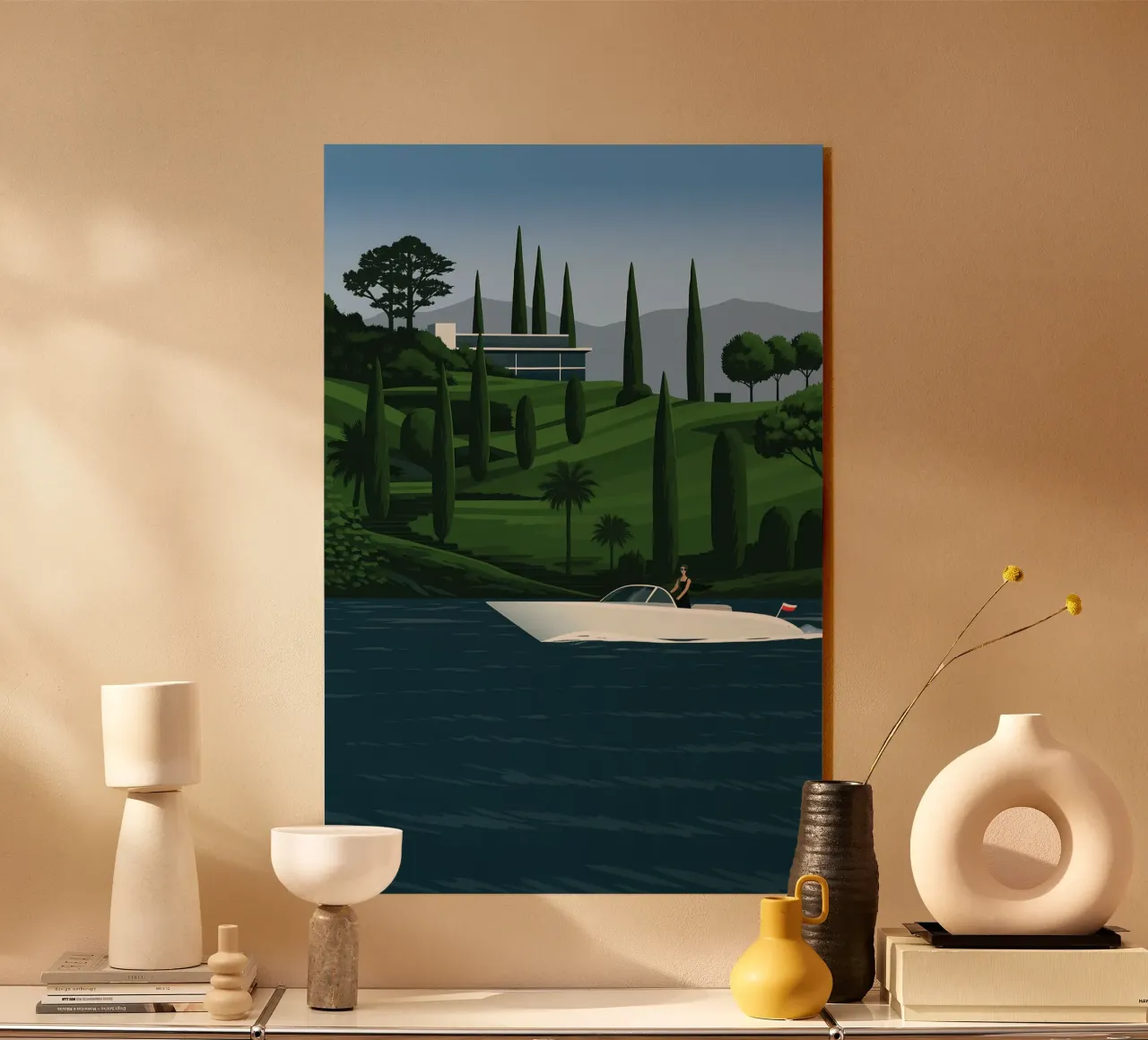Lago di Como Style: Minimalist Villa & Cypress Luxury plexiglass da Bakara