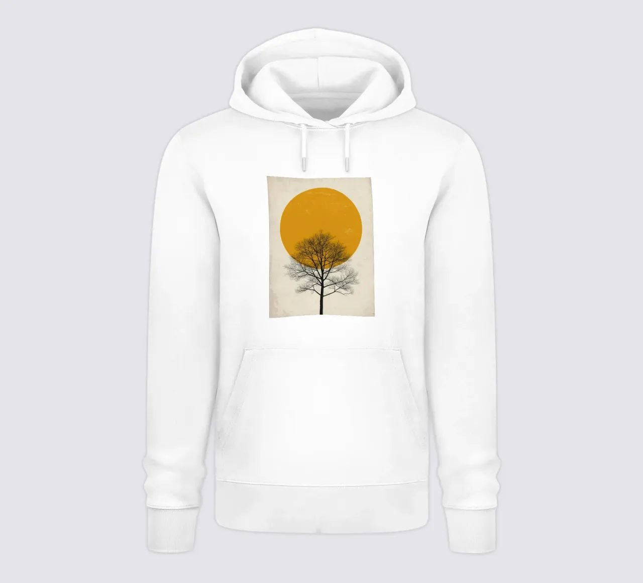 Albero con sagoma del sole felpa con cappuccio da DesignArt