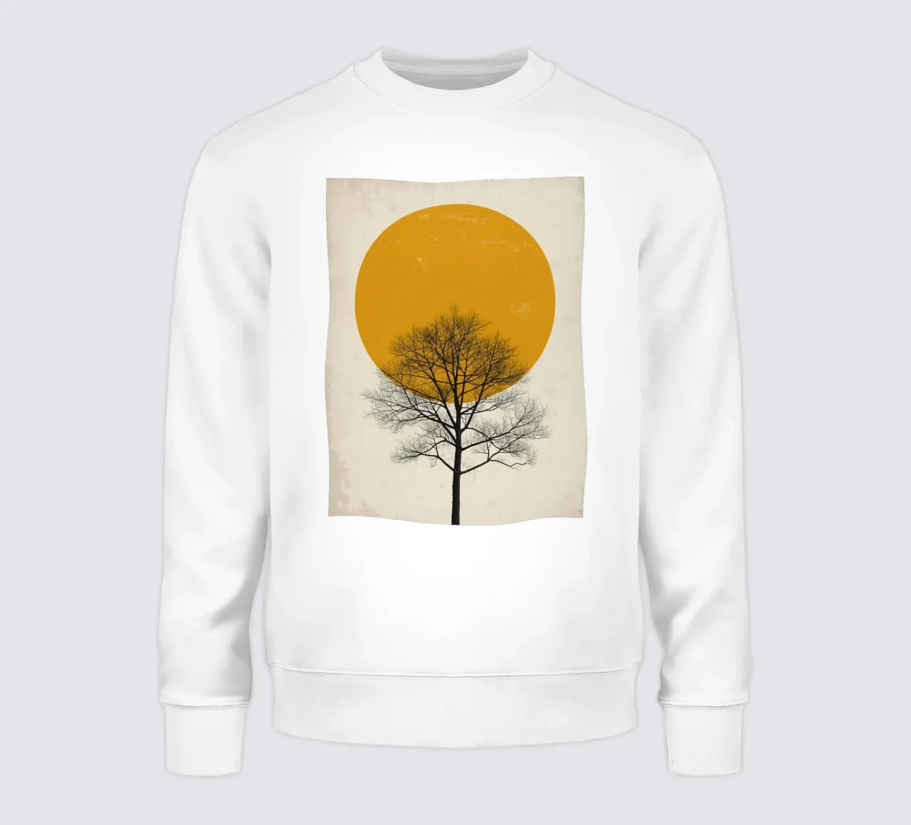 Albero con sagoma del sole felpa da DesignArt