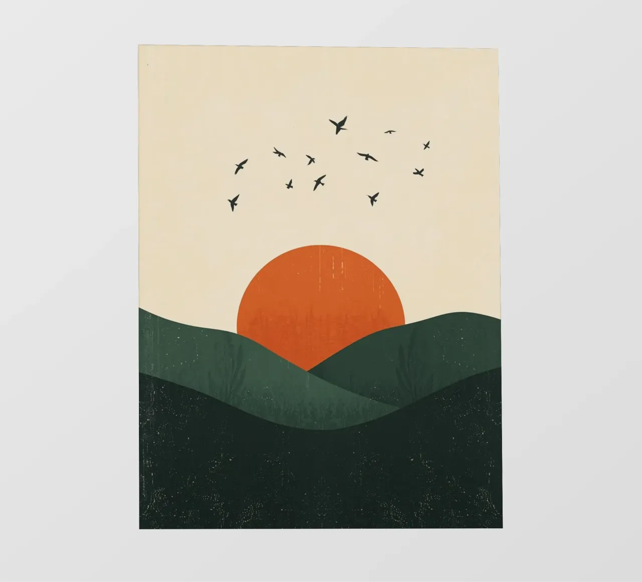 Abstract Mountain Sunset pvc cover by DesignArt