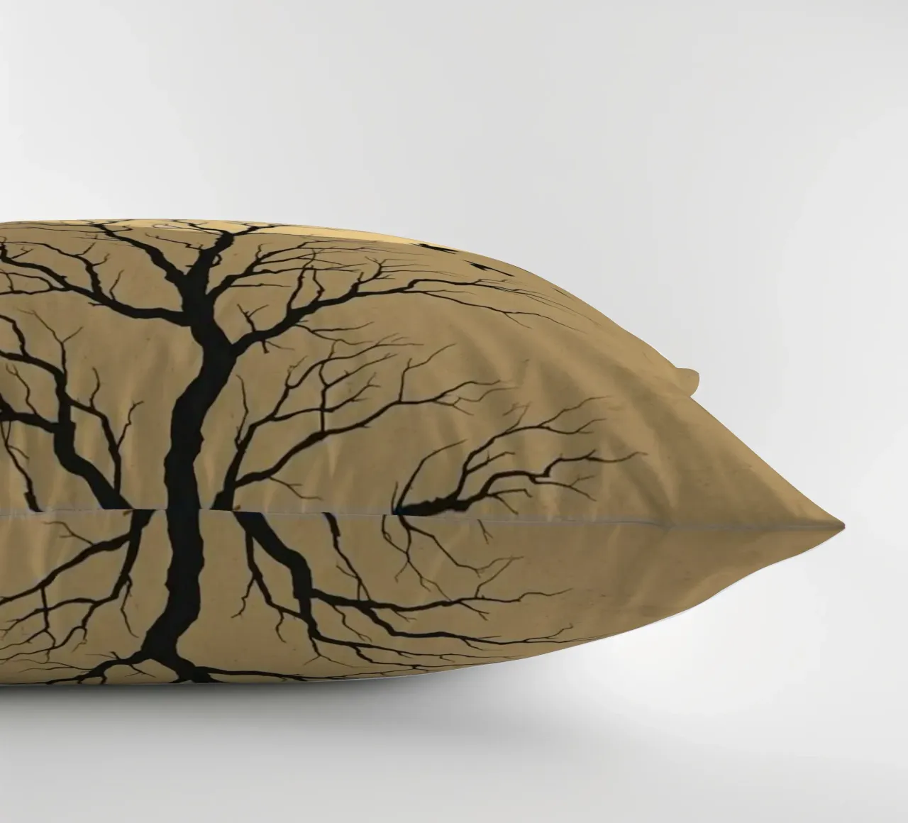 Silhouette di albero con luna piena cuscino da DesignArt