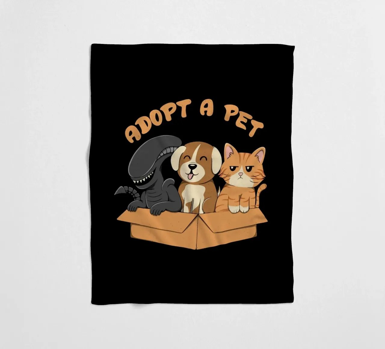 Adotta un animale domestico - Xenomorfo coperta in pile da Loobs