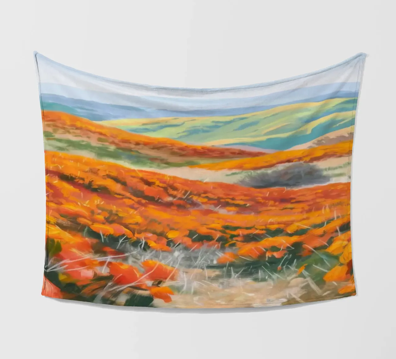 Colline d'autunno in fiamme coperta in pile da Angkasa Mist