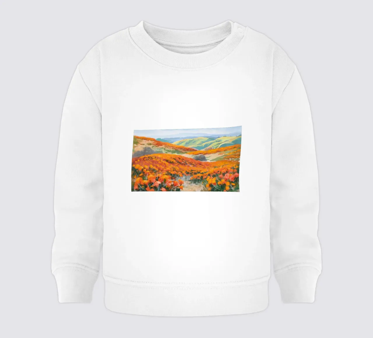 Colline d'autunno in fiamme felpa neonato da Angkasa Mist