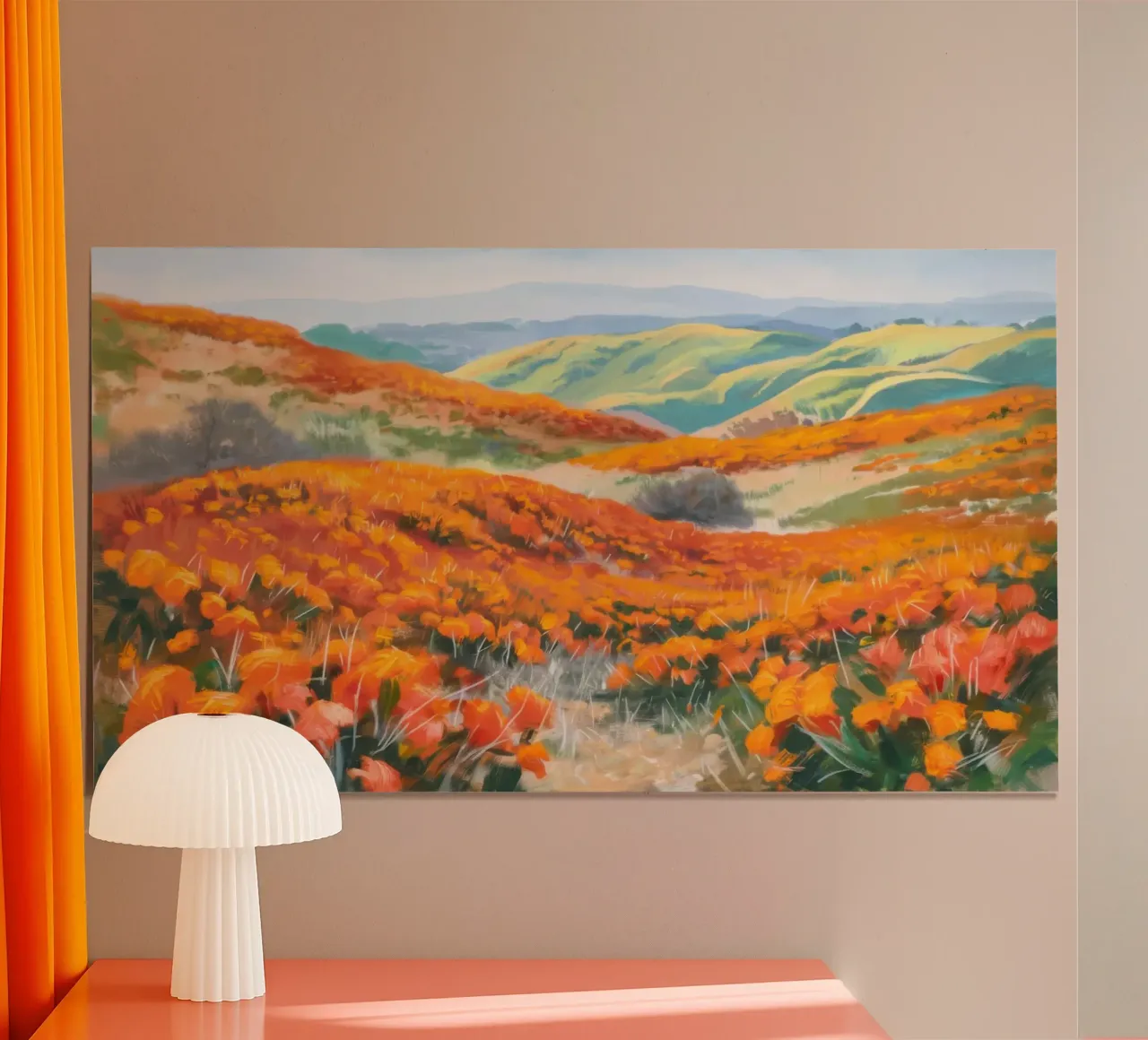 Colline d'autunno in fiamme carta hahnemühle da Angkasa Mist