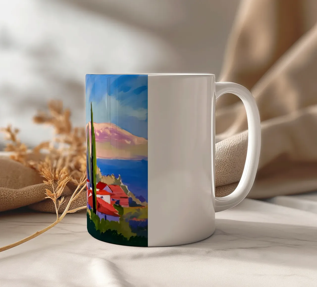 Paradiso dei cipressi costieri tazza in ceramica da Angkasa Mist