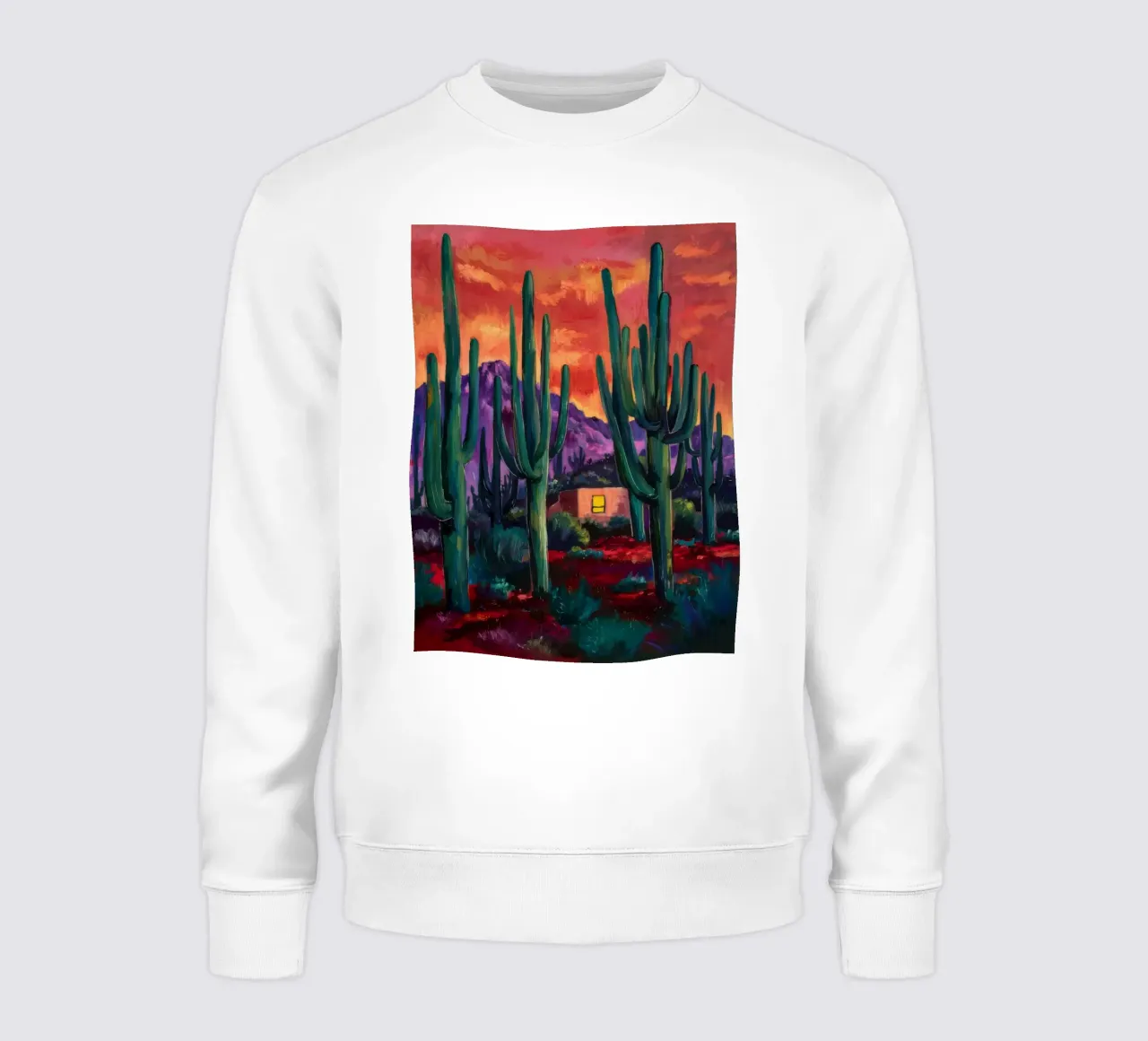 Notturno di cactus cremisi felpa da Angkasa Mist