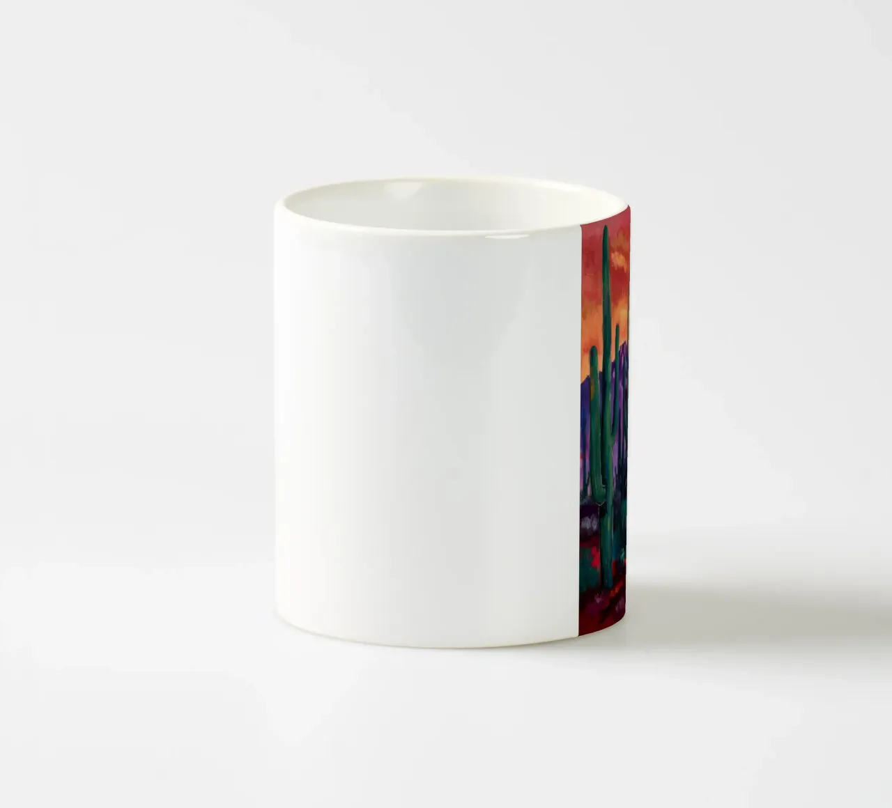Notturno di cactus cremisi tazza in ceramica da Angkasa Mist
