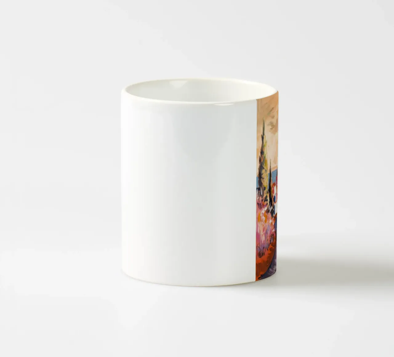 Strada dei cipressi Crepuscolo tazza in ceramica da Angkasa Mist