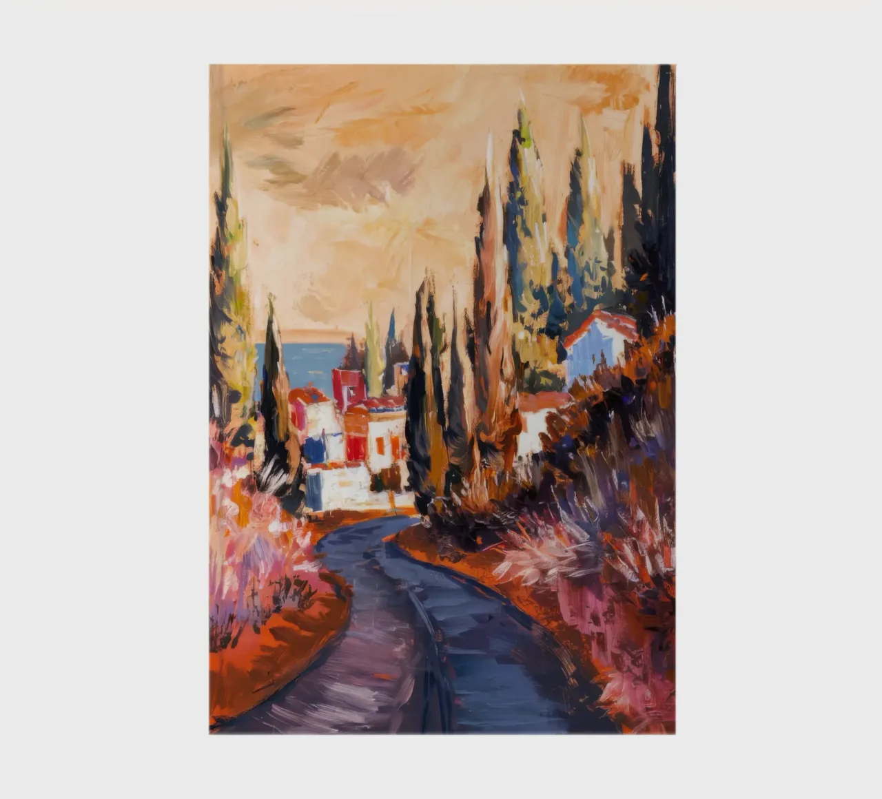 Cypress Road Twilight notebook by Angkasa Mist