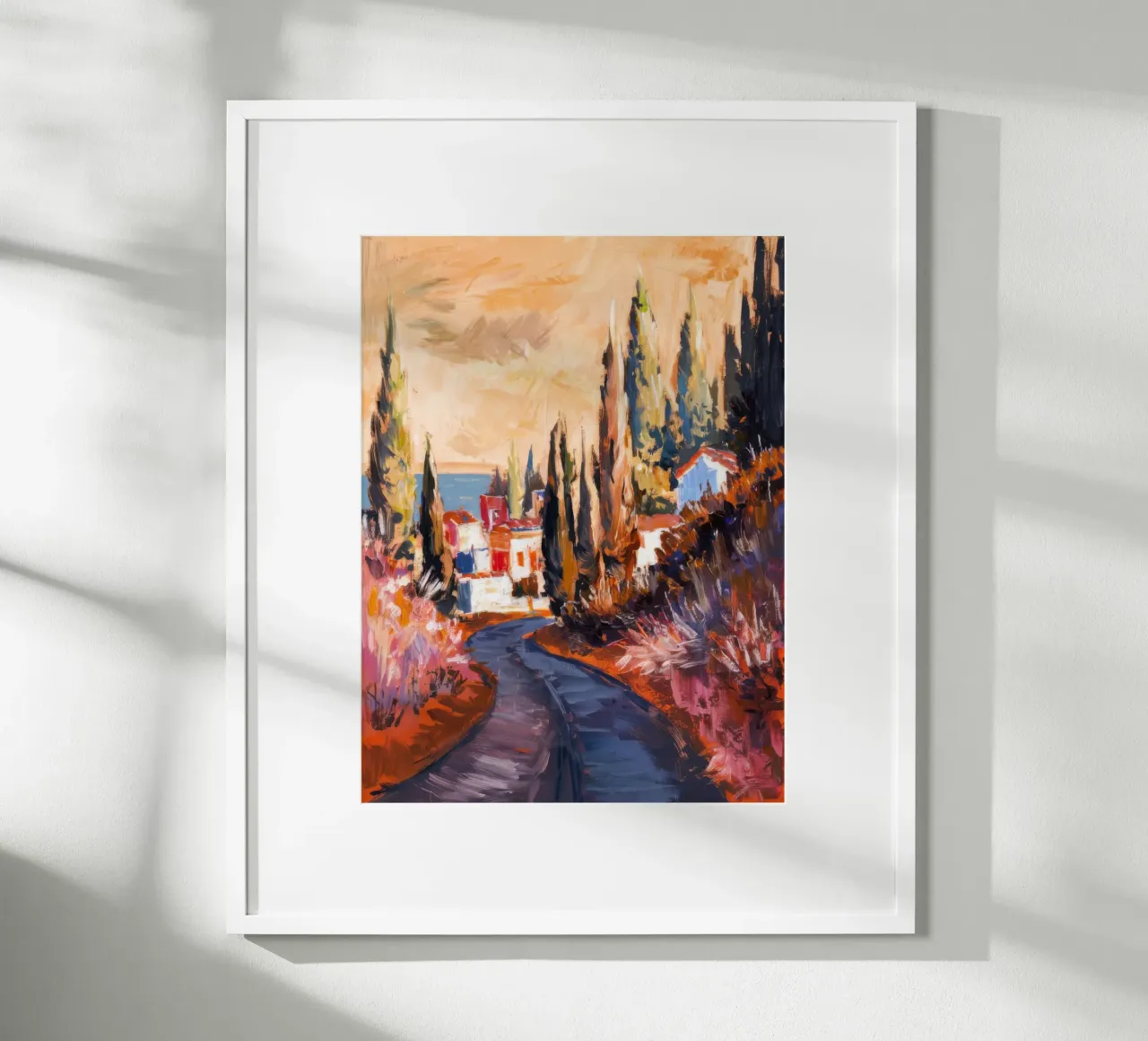 Strada dei cipressi Crepuscolo carta hahnemühle da Angkasa Mist