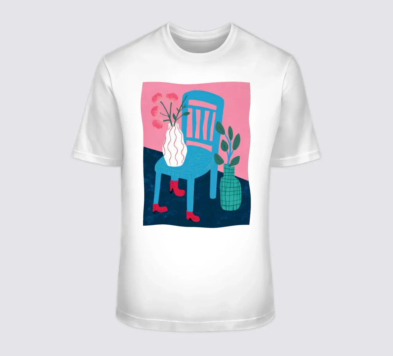 Sedia botanica Stillness t-shirt da Sky Velour