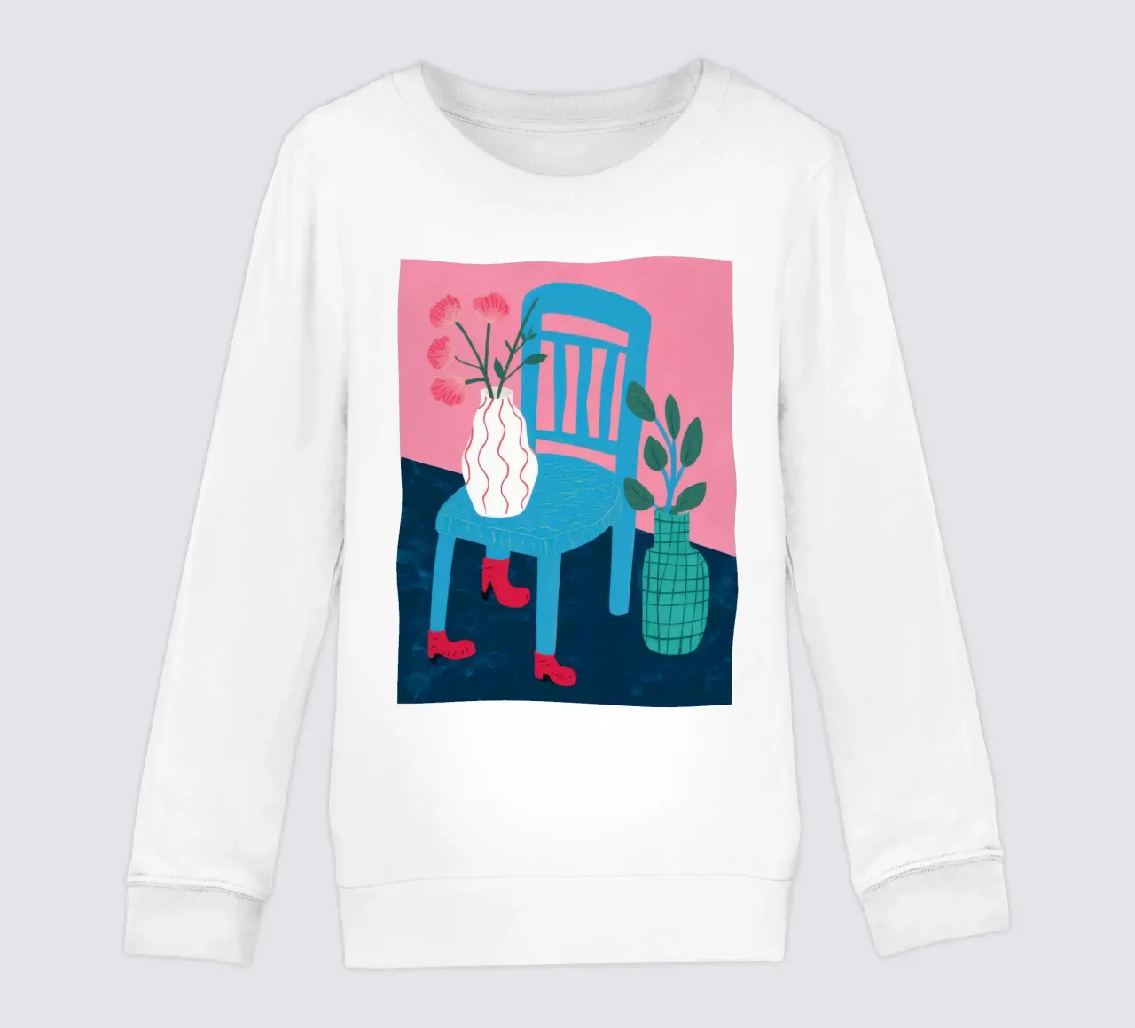 Sedia botanica Stillness felpa bambino da Sky Velour