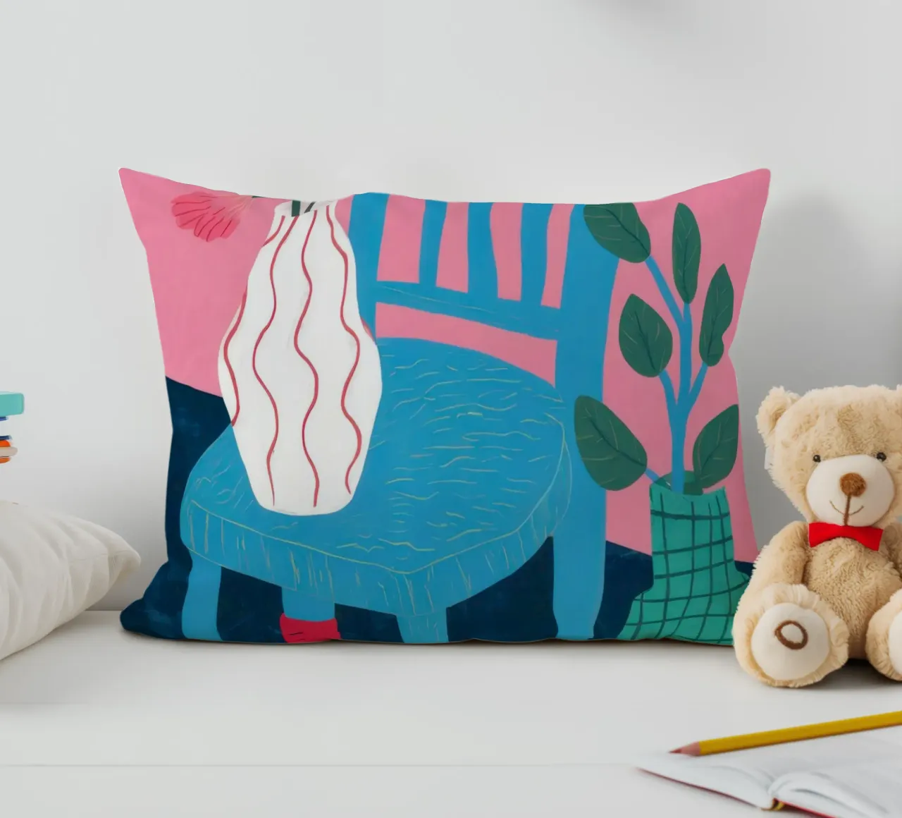 Sedia botanica Stillness cuscino da Sky Velour