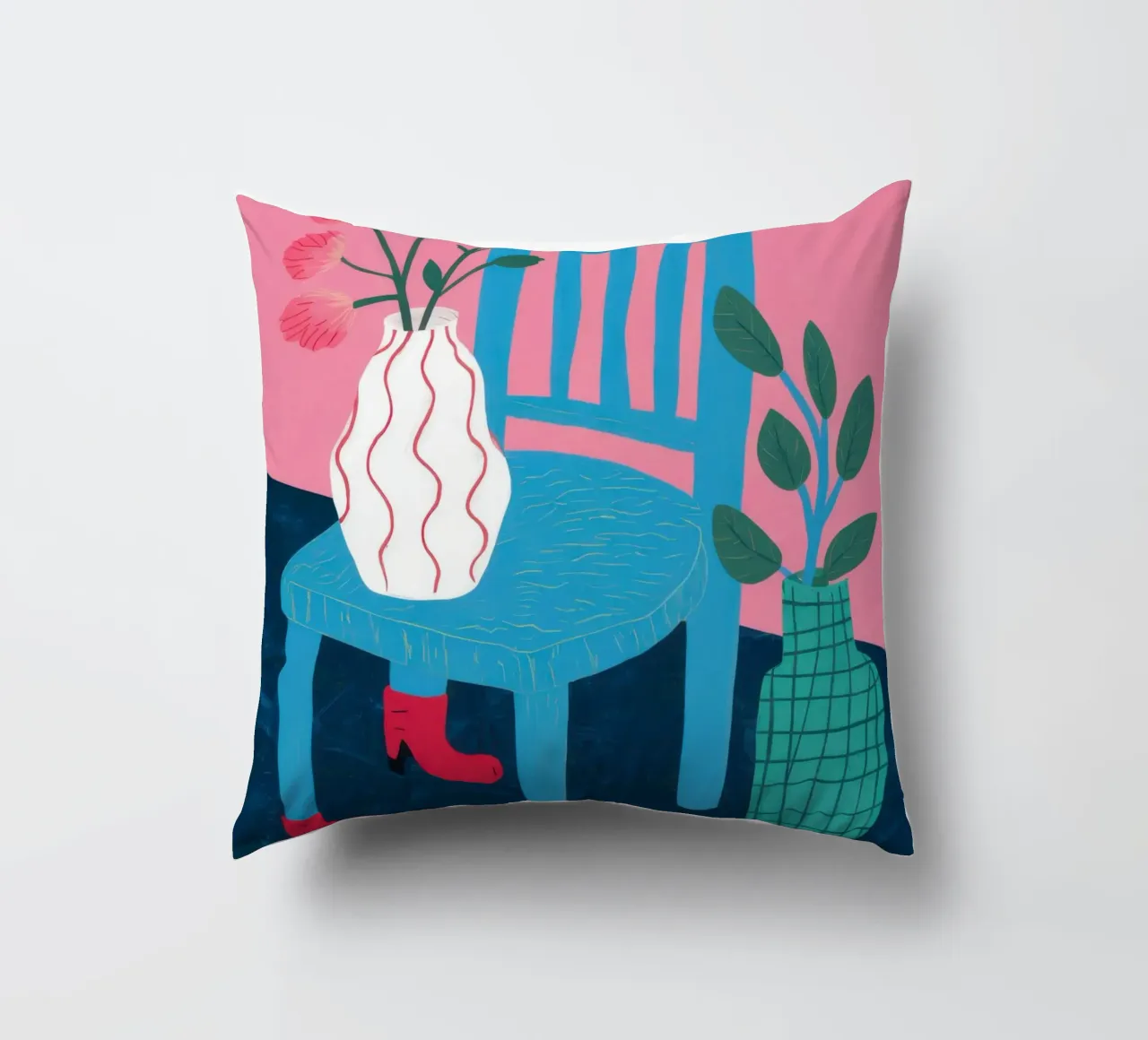 Sedia botanica Stillness cuscino da Sky Velour