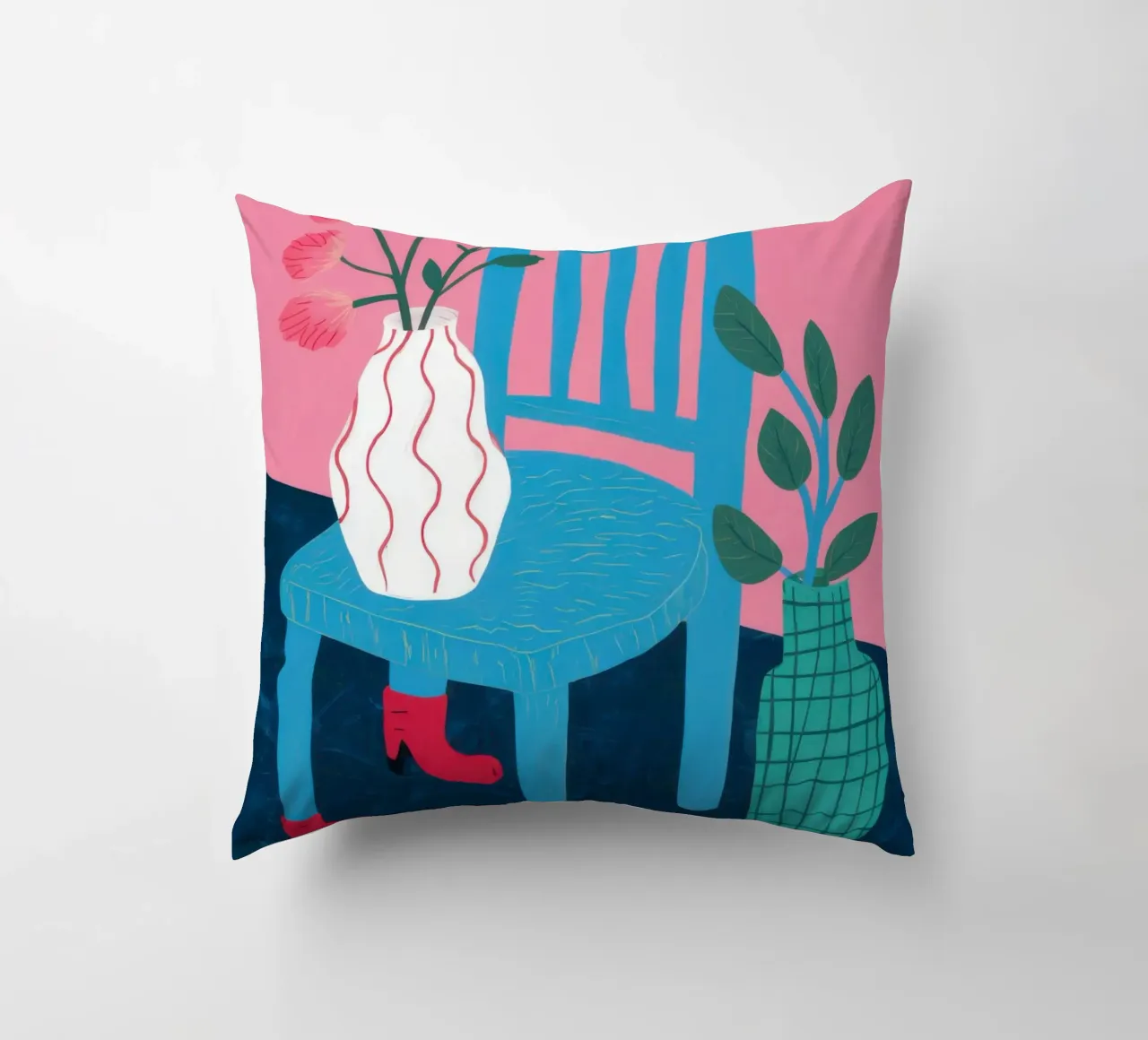 Sedia botanica Stillness cuscino da Sky Velour
