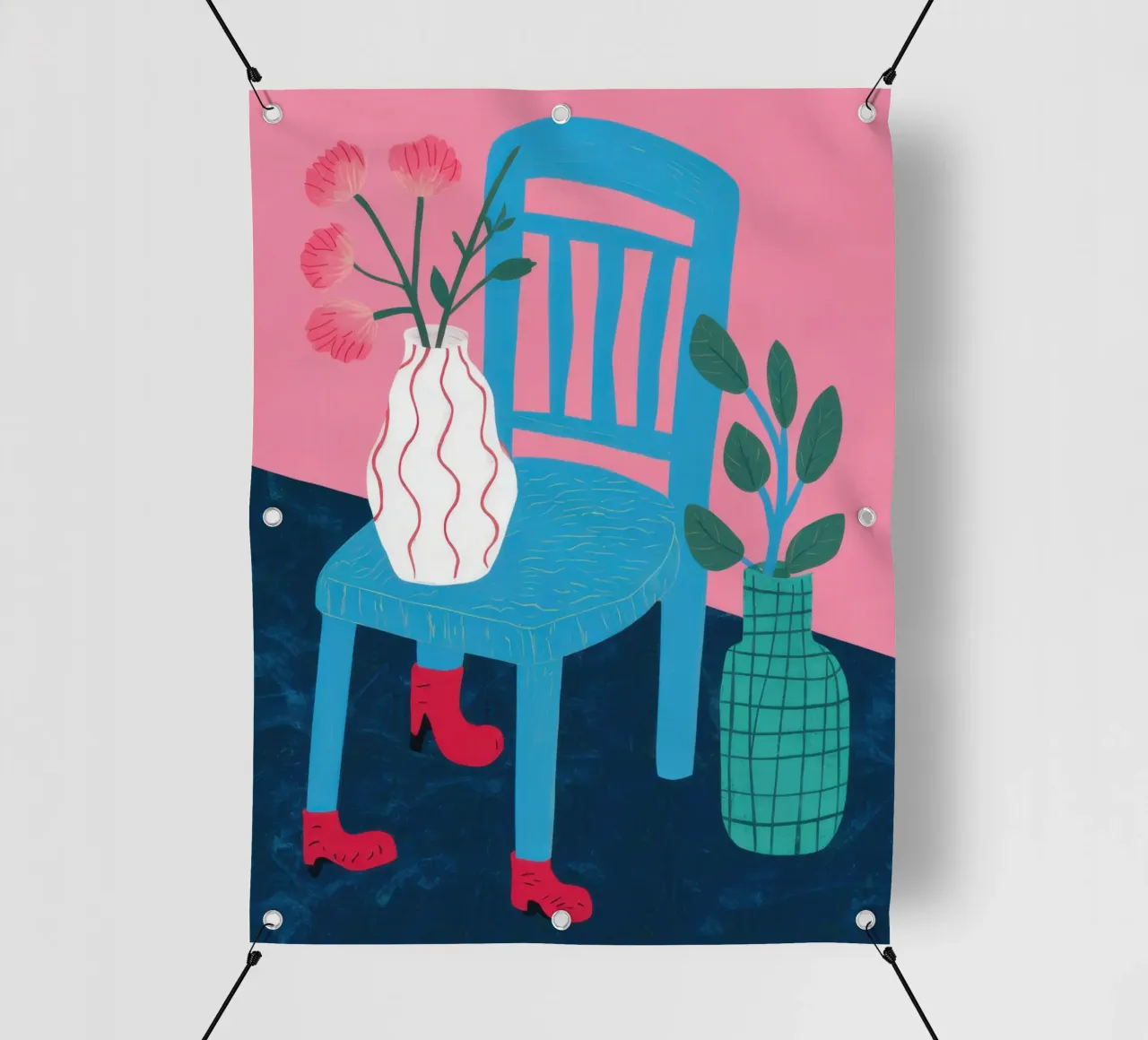 Sedia botanica Stillness telo in pvc da Sky Velour
