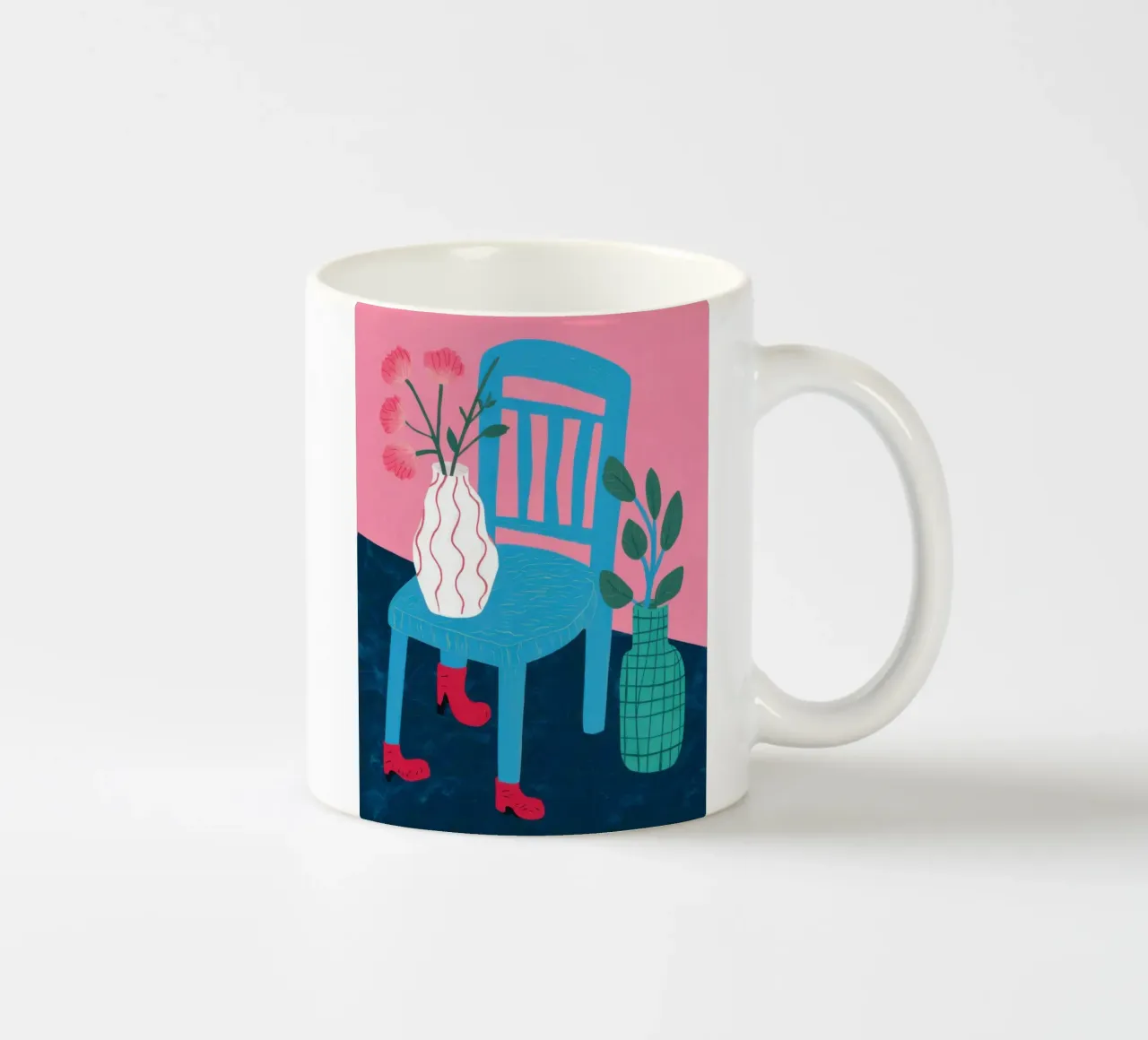 Sedia botanica Stillness tazza in ceramica da Sky Velour