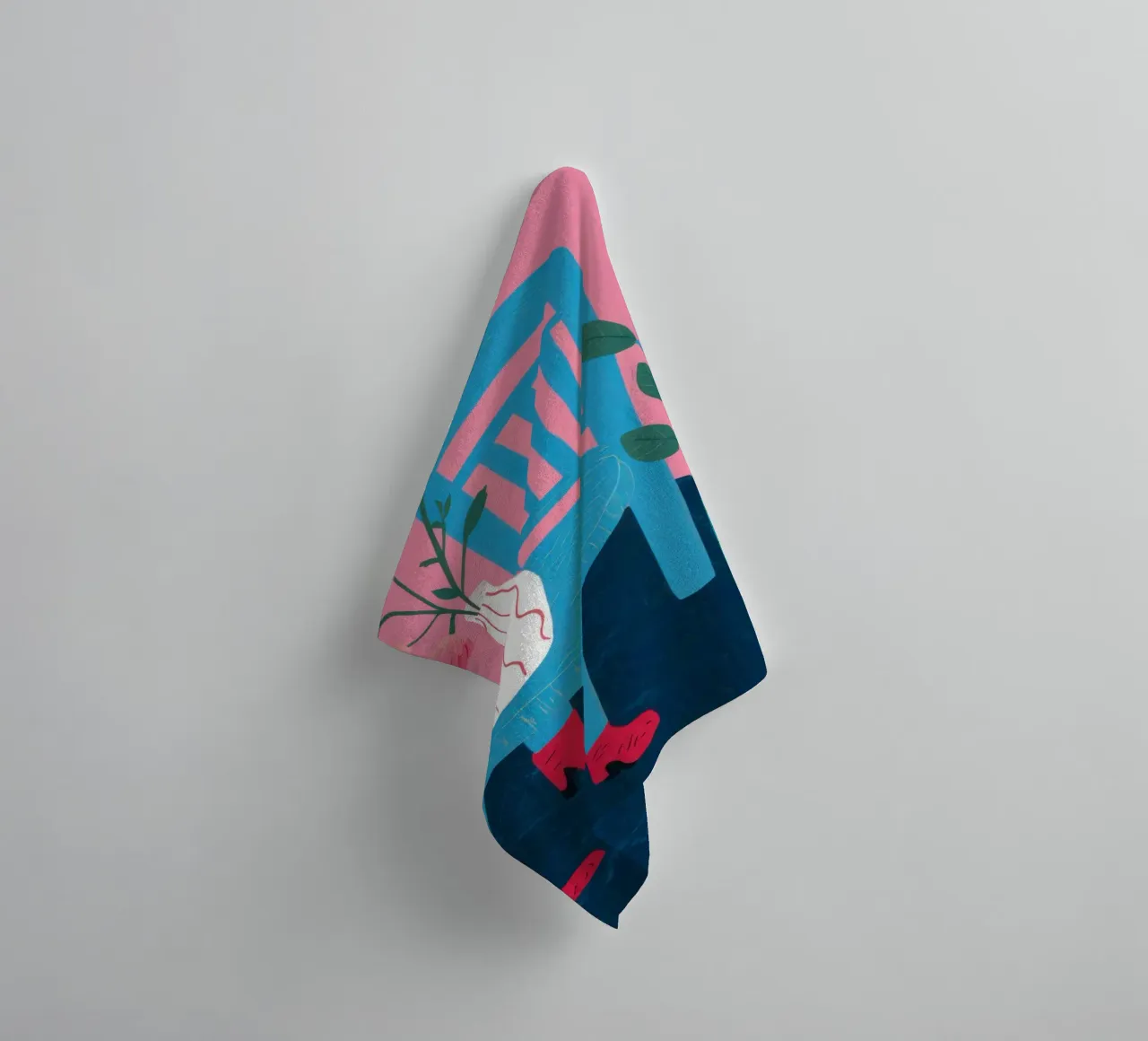 Sedia botanica Stillness asciugamano da bagno da Sky Velour