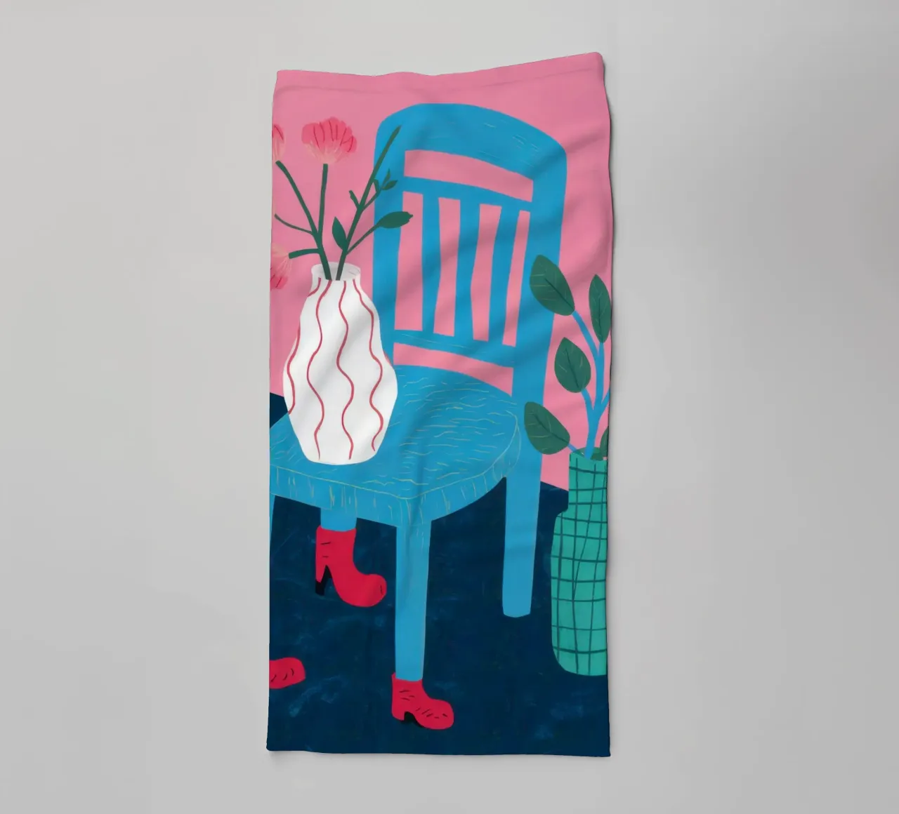 Sedia botanica Stillness asciugamano da bagno da Sky Velour