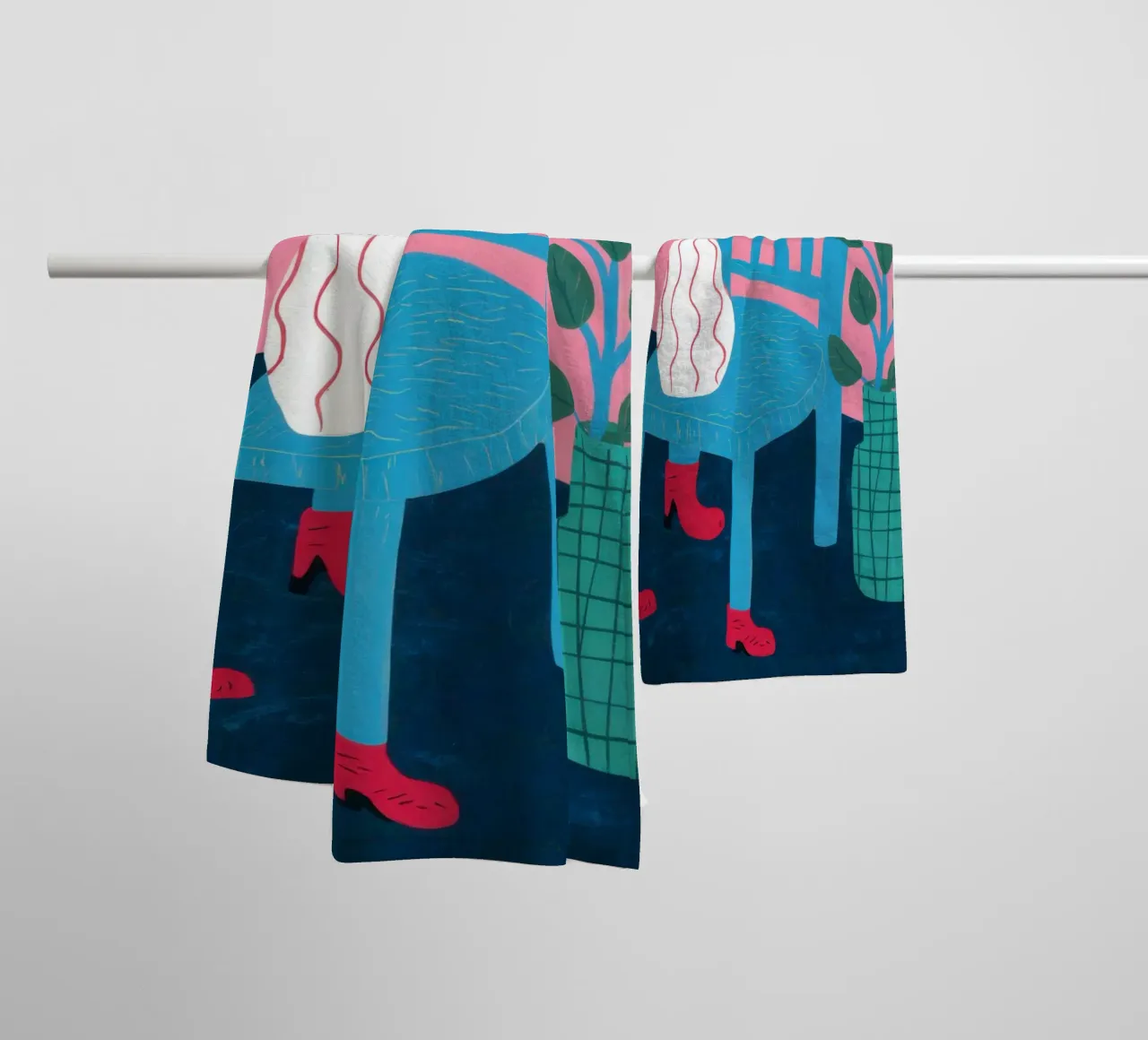 Sedia botanica Stillness asciugamano da bagno da Sky Velour