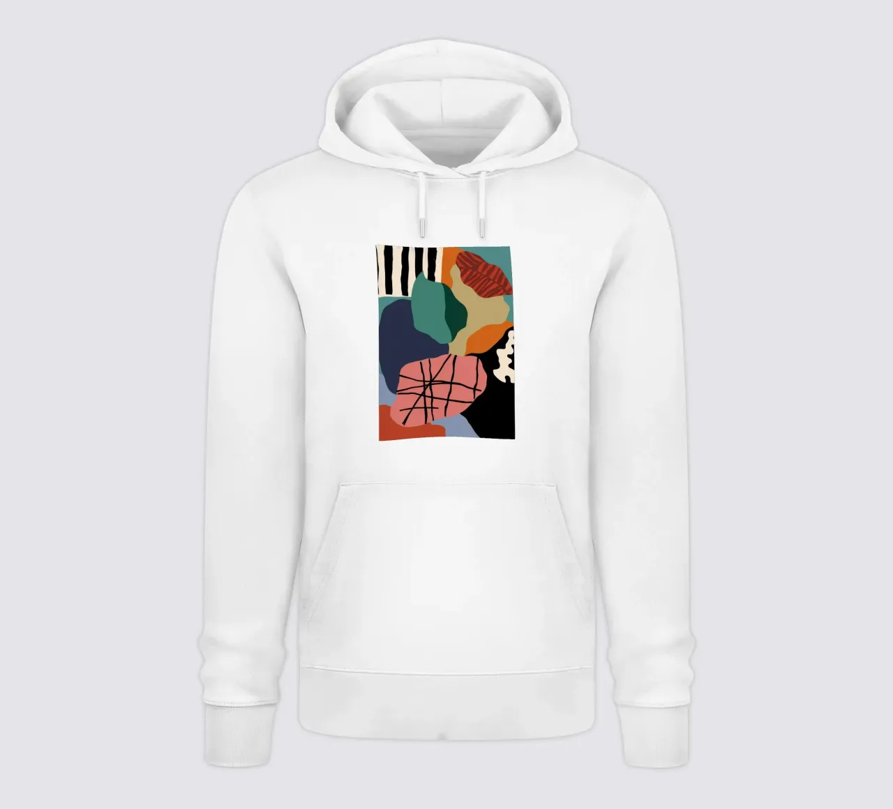 Composizione astratta Noire felpa con cappuccio da Sky Velour