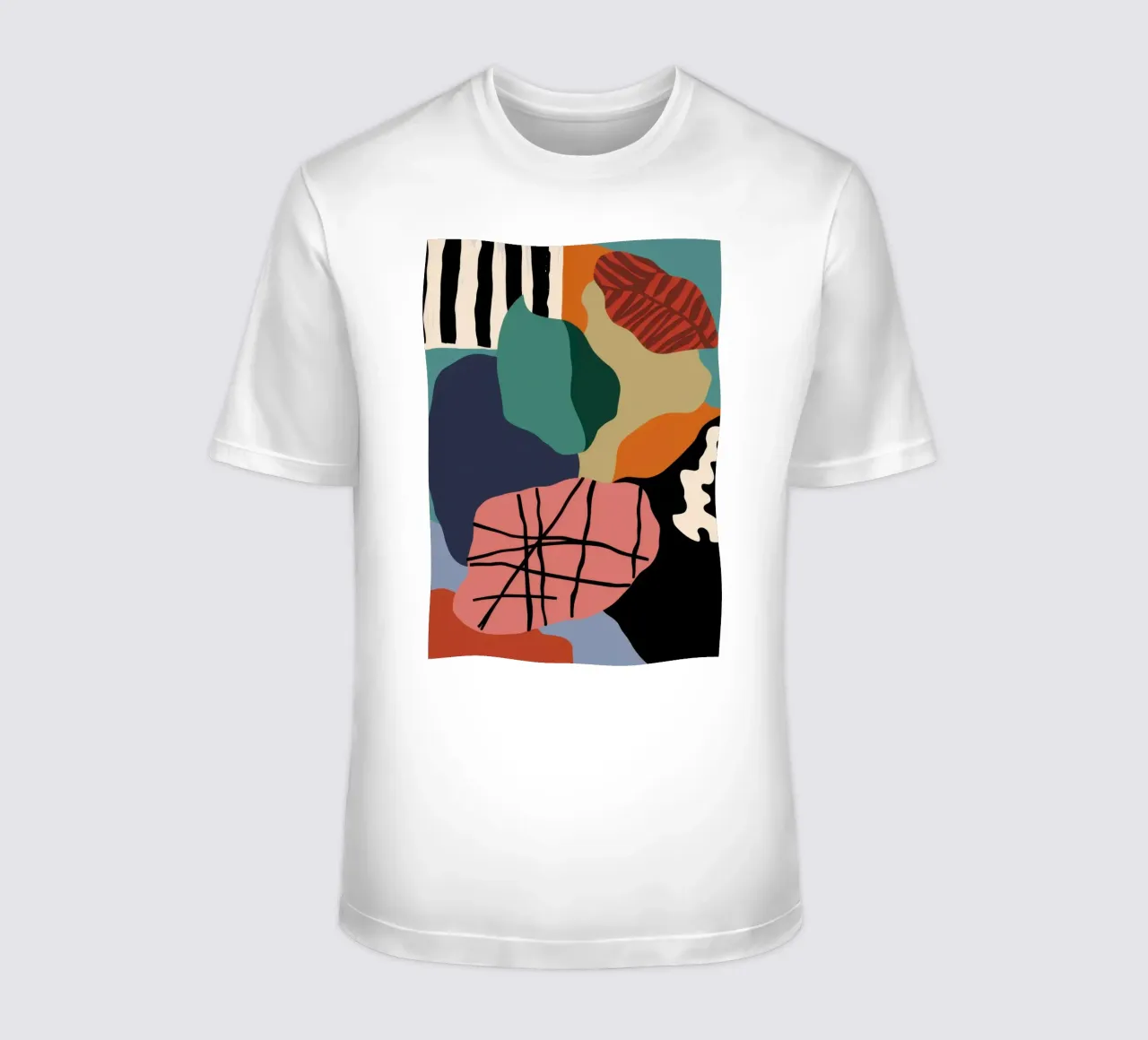 Composición abstracta Noire camiseta de Sky Velour