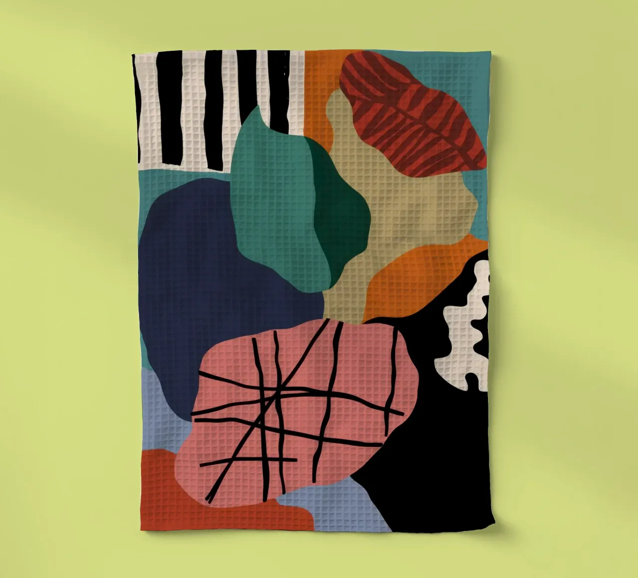 Composizione astratta Noire canovaccio da cucina da Sky Velour