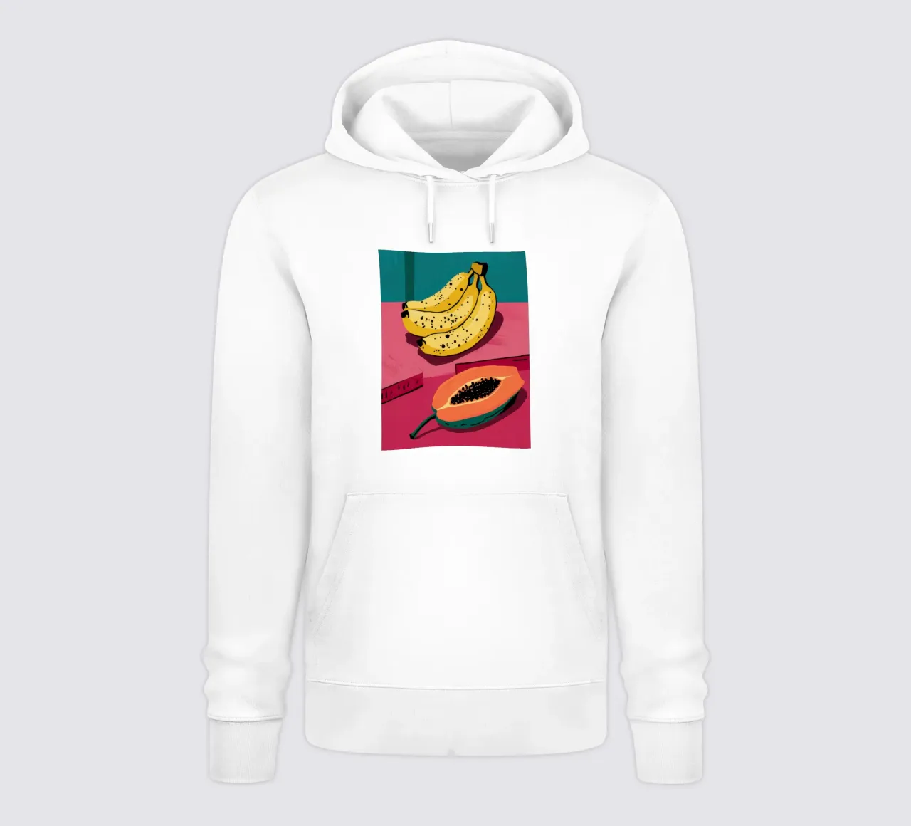 Piatto di frutta Pop Art felpa con cappuccio da Sky Velour