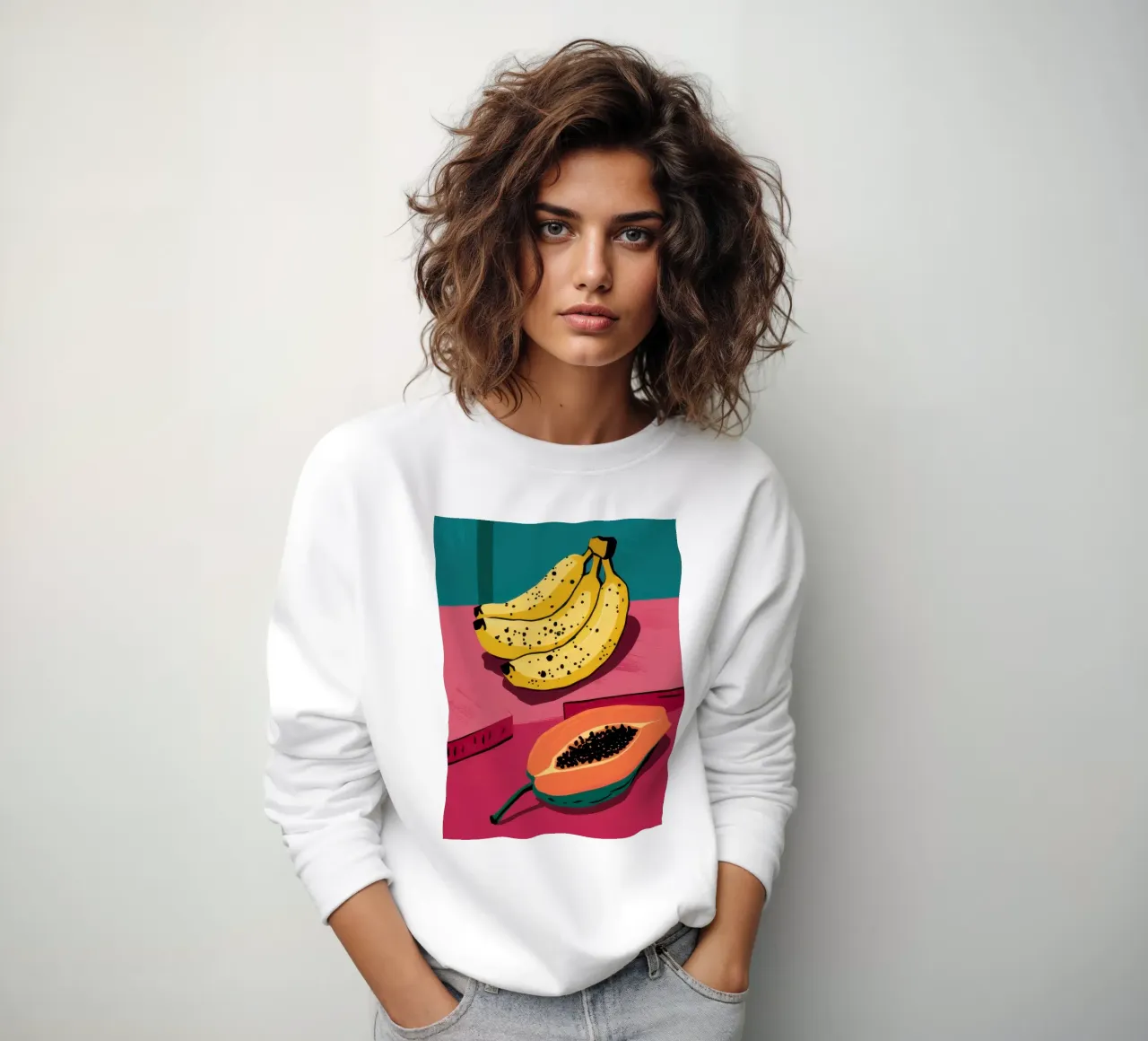 Piatto di frutta Pop Art felpa da Sky Velour