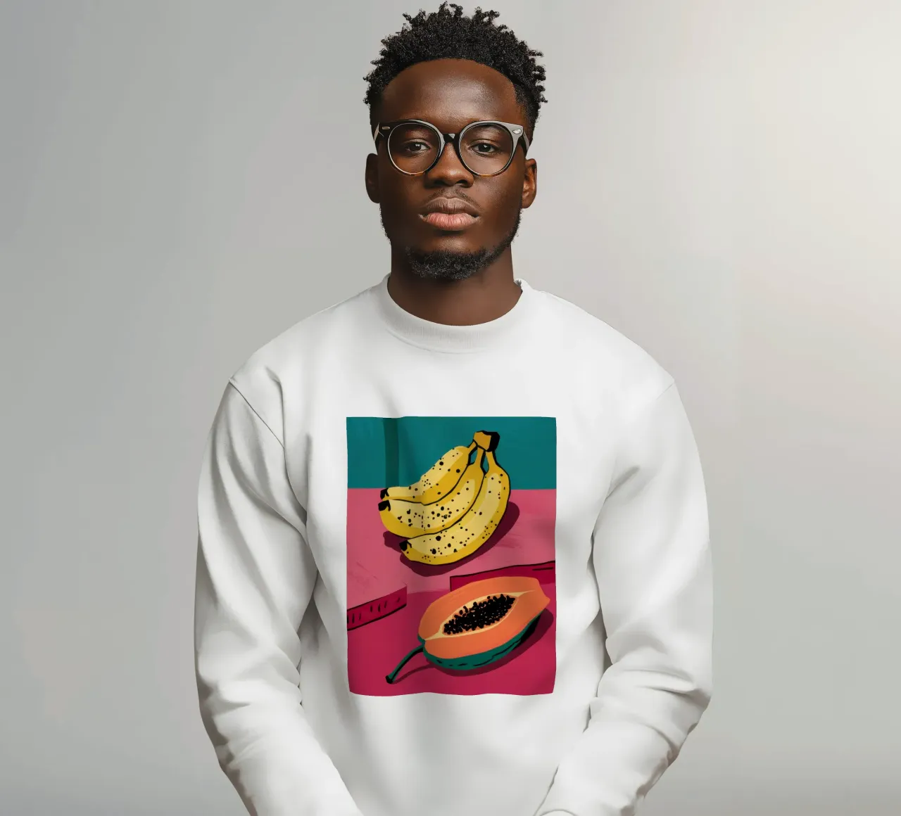 Piatto di frutta Pop Art felpa da Sky Velour