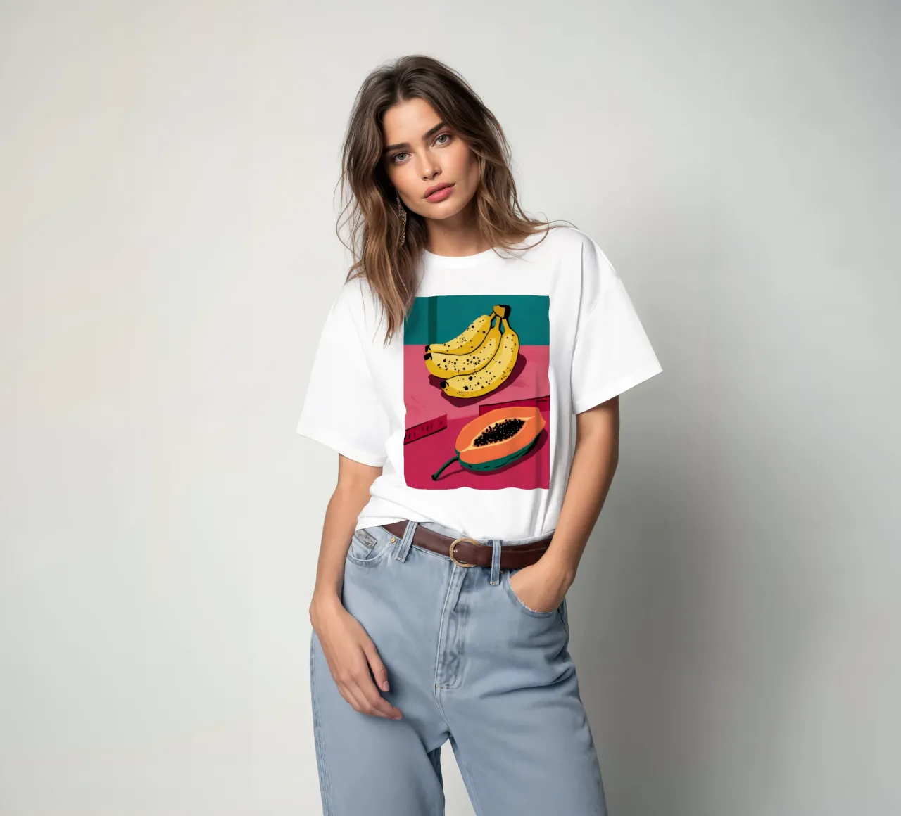 Piatto di frutta Pop Art t-shirt da Sky Velour