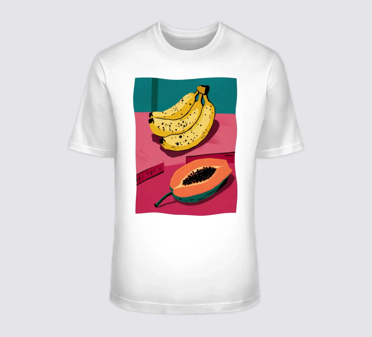 Piatto di frutta Pop Art t-shirt da Sky Velour