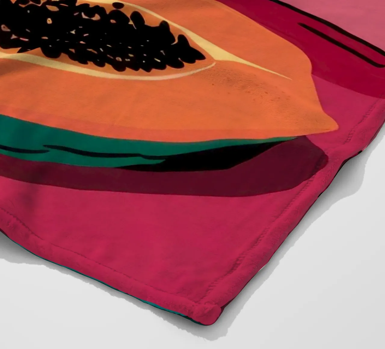 Piatto di frutta Pop Art coperta in pile da Sky Velour
