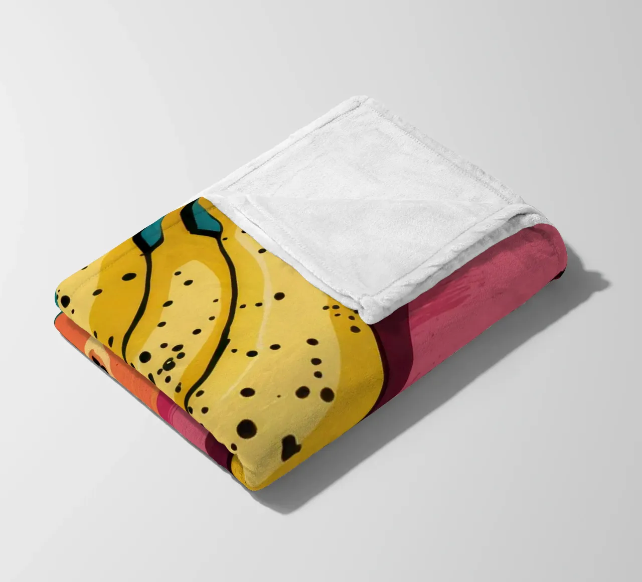 Piatto di frutta Pop Art coperta in pile da Sky Velour