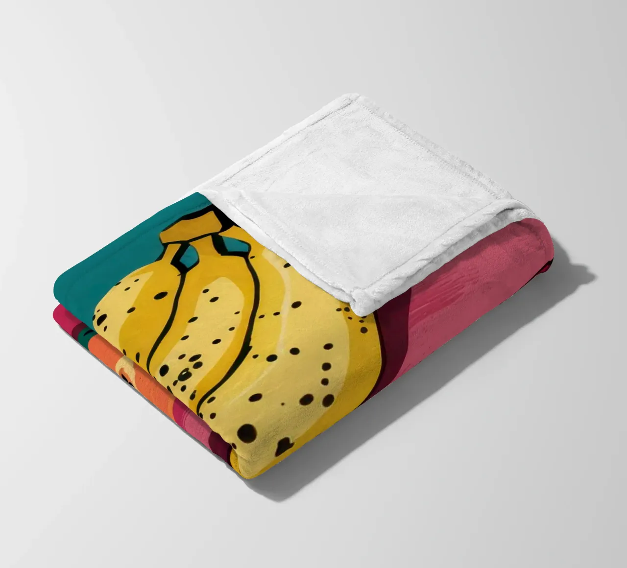 Piatto di frutta Pop Art coperta in pile da Sky Velour