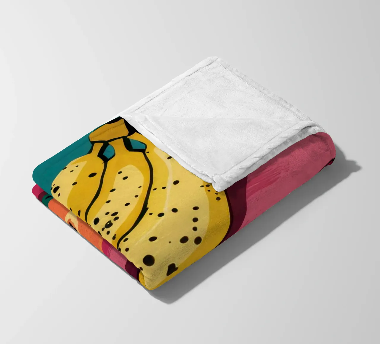 Piatto di frutta Pop Art coperta in pile da Sky Velour