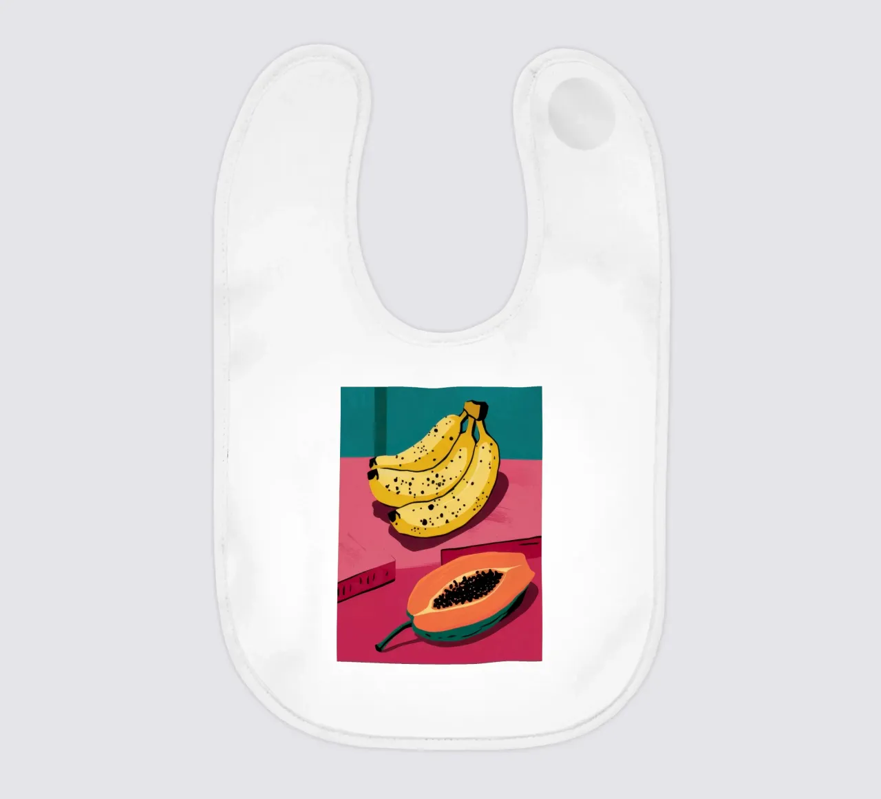 Piatto di frutta Pop Art bavaglino da Sky Velour