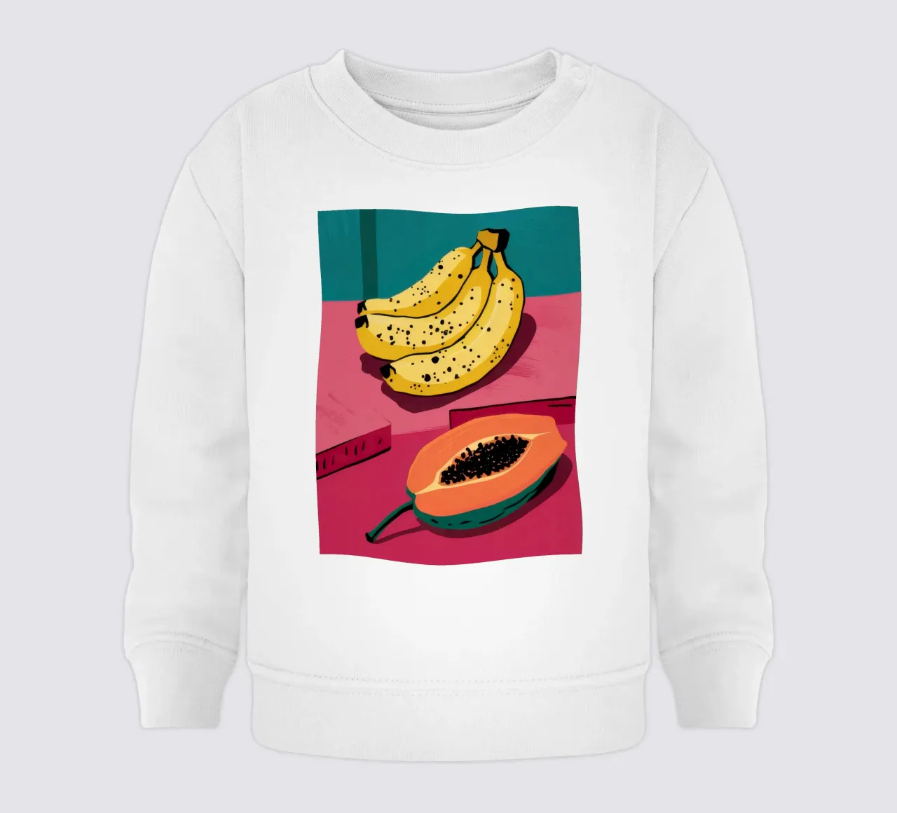 Piatto di frutta Pop Art felpa neonato da Sky Velour