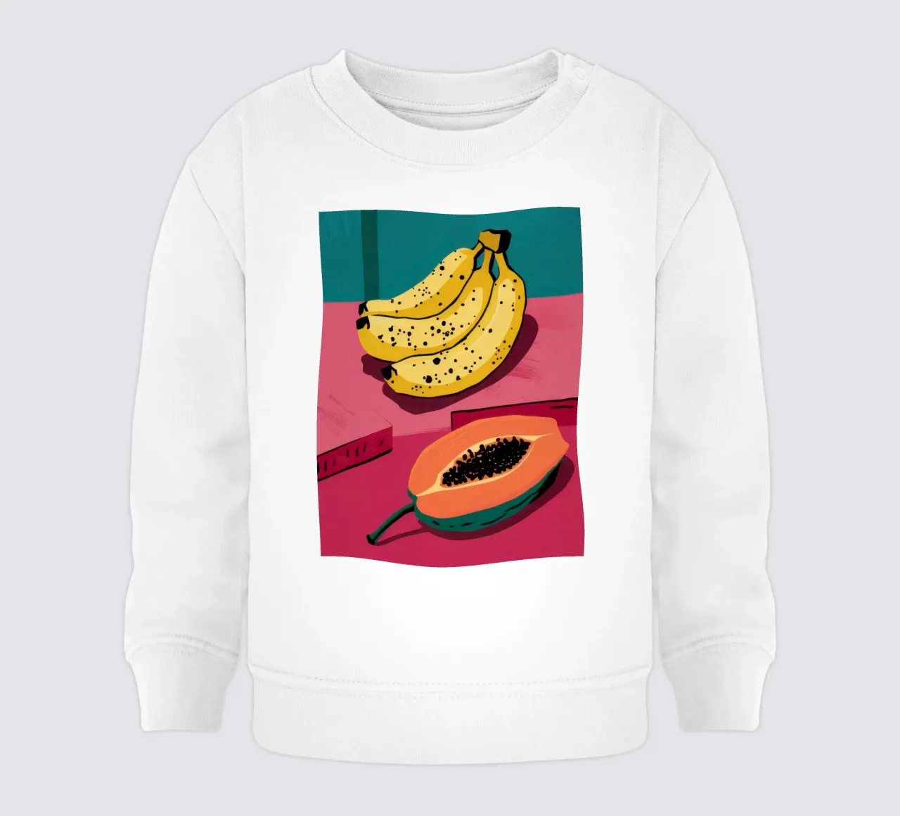 Piatto di frutta Pop Art felpa neonato da Sky Velour