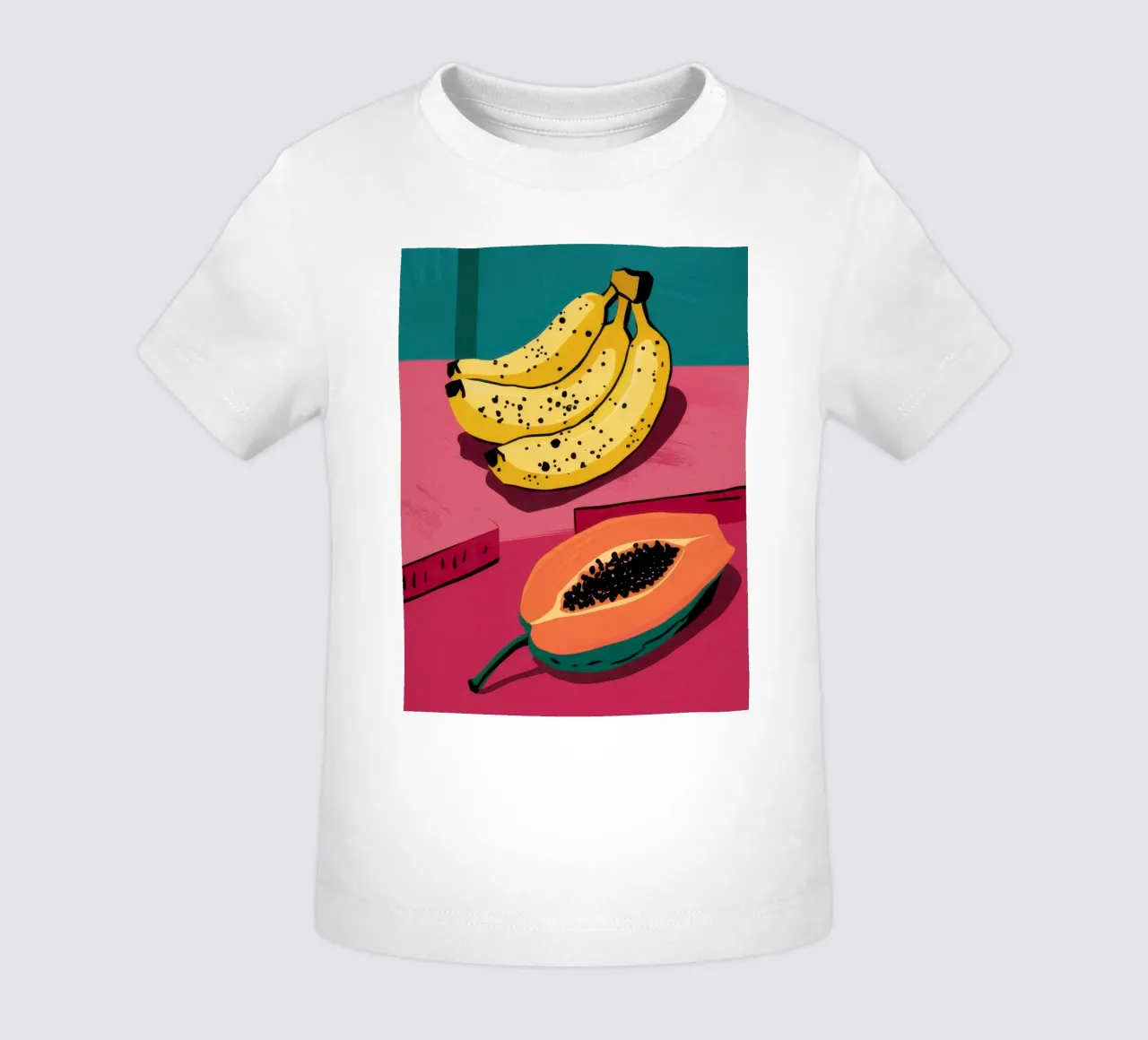 Piatto di frutta Pop Art maglietta neonato da Sky Velour
