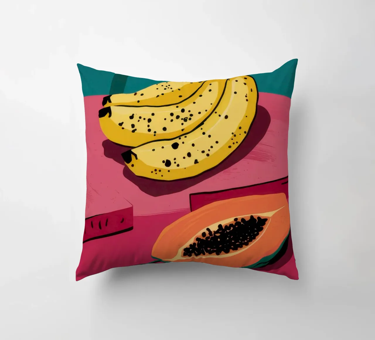 Piatto di frutta Pop Art cuscino da Sky Velour