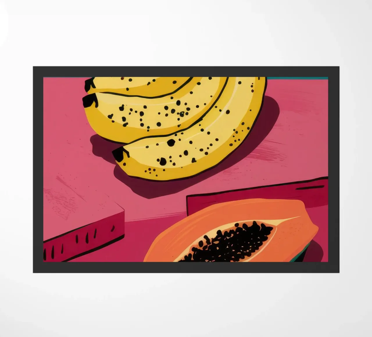 Piatto di frutta Pop Art zerbino da Sky Velour