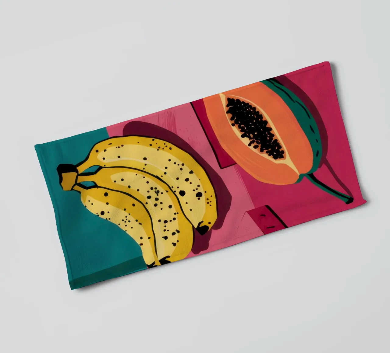 Piatto di frutta Pop Art asciugamano da bagno da Sky Velour
