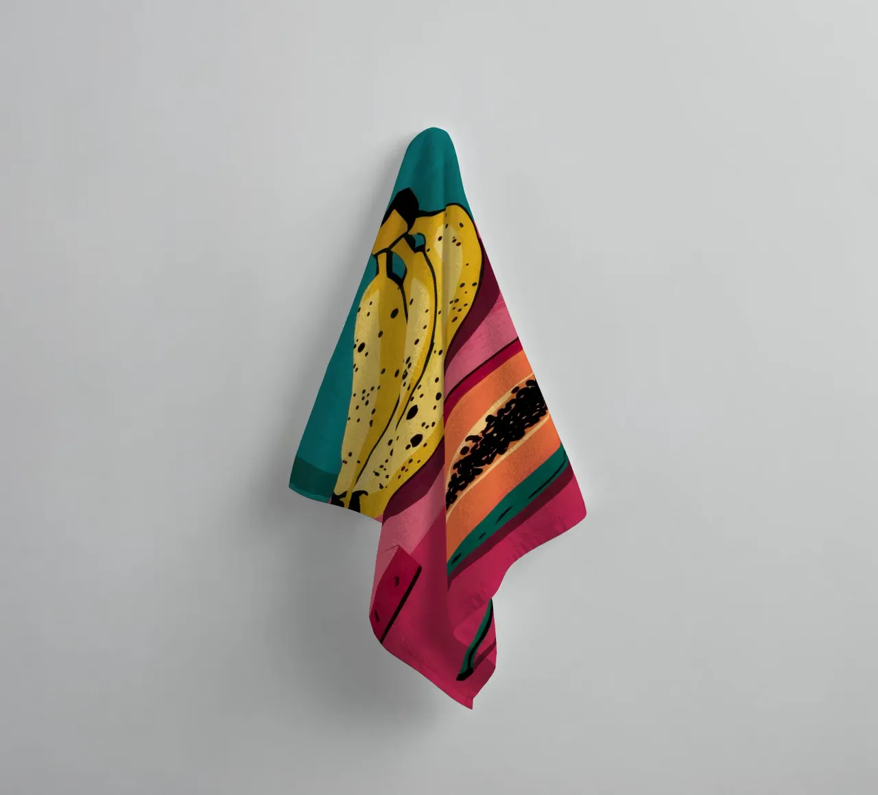 Piatto di frutta Pop Art asciugamano da bagno da Sky Velour