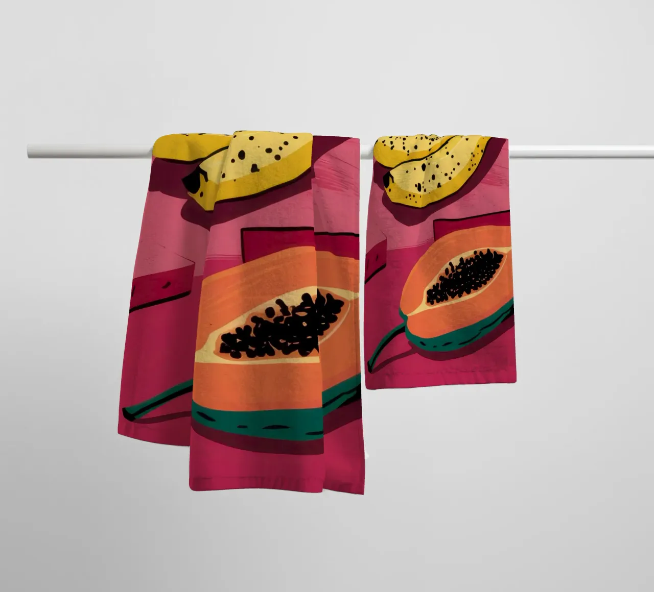 Piatto di frutta Pop Art asciugamano da bagno da Sky Velour